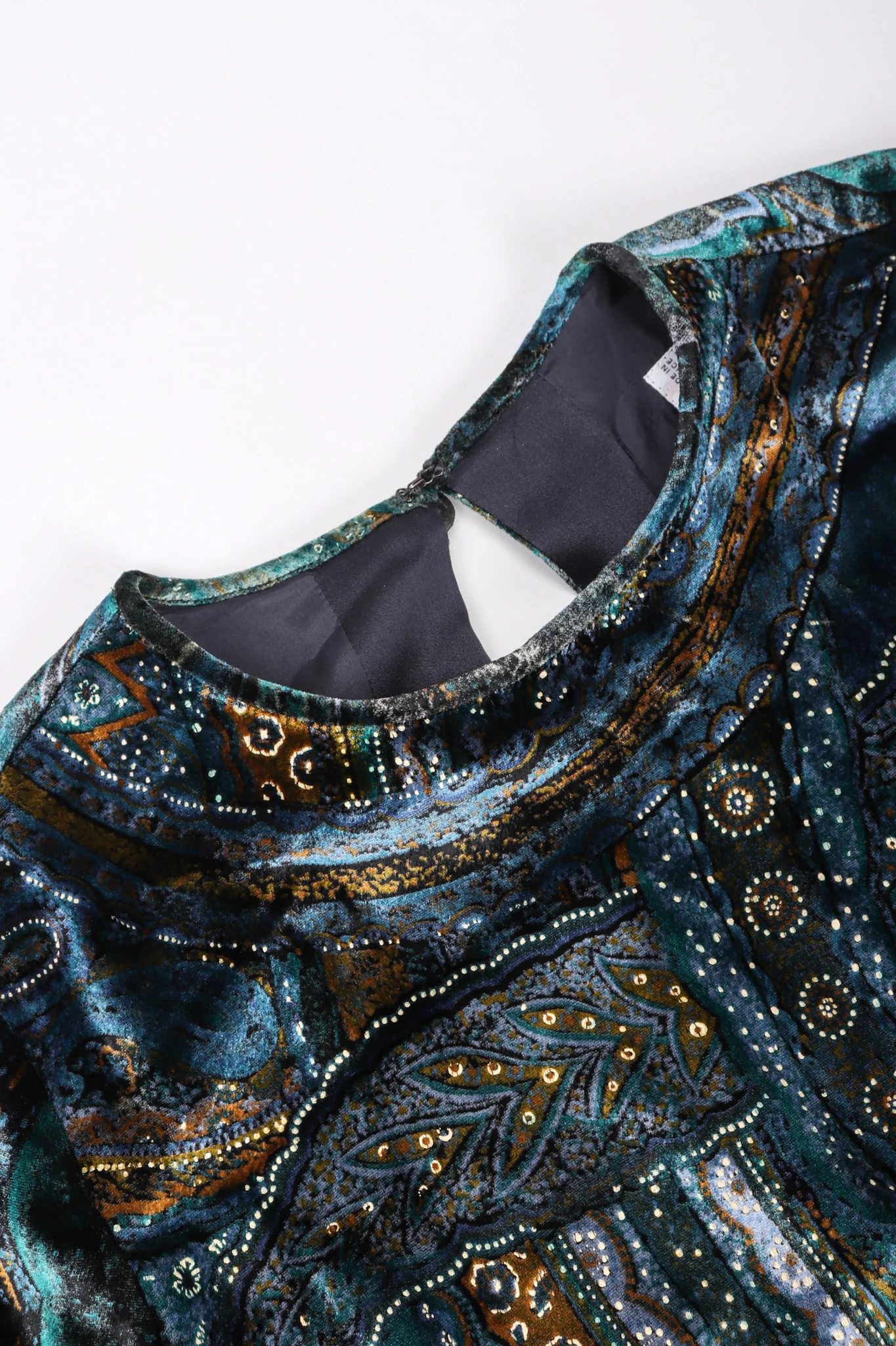 Velvet Cosmic Paisley Gown - Image 13