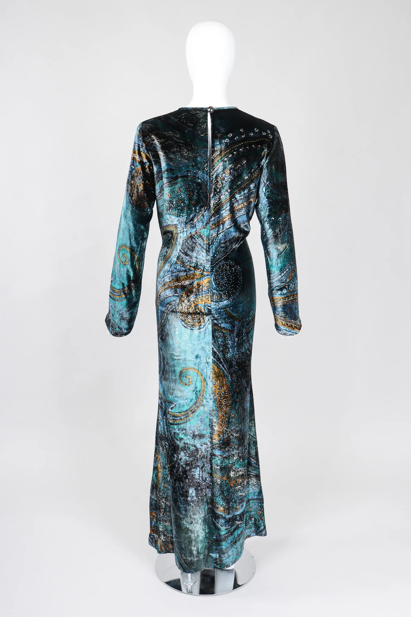 Velvet Cosmic Paisley Gown - Image 6