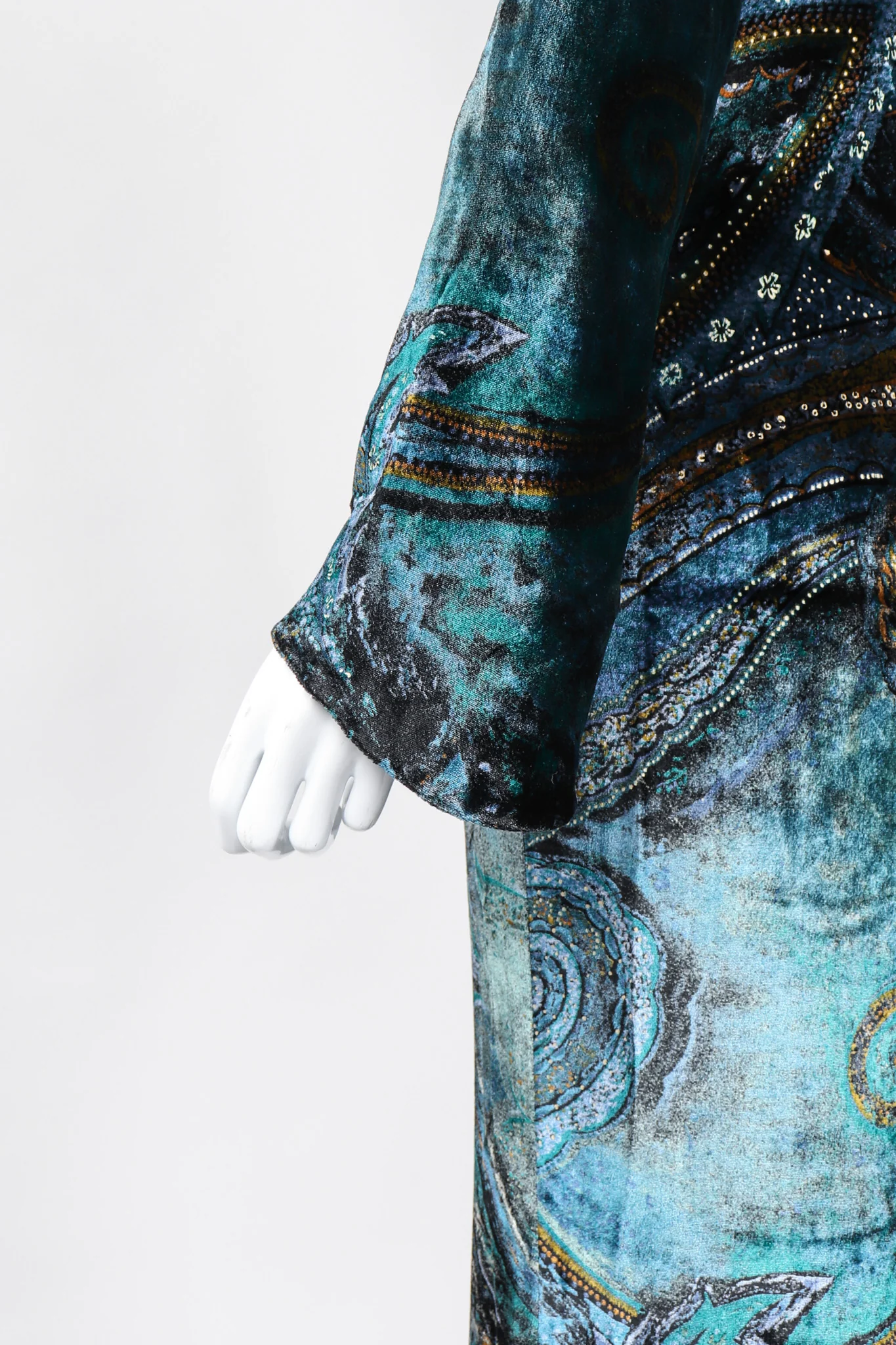 Velvet Cosmic Paisley Gown - Image 7