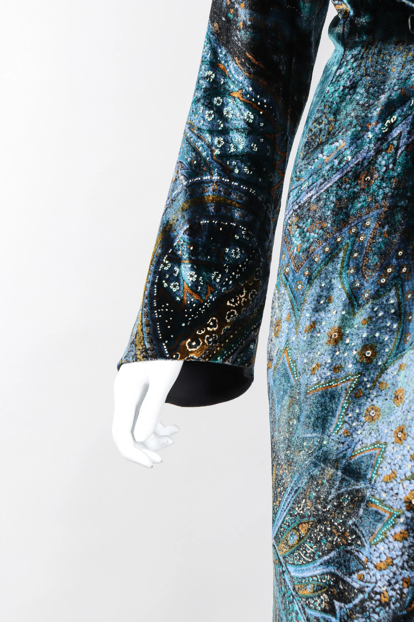 Velvet Cosmic Paisley Gown - Image 8