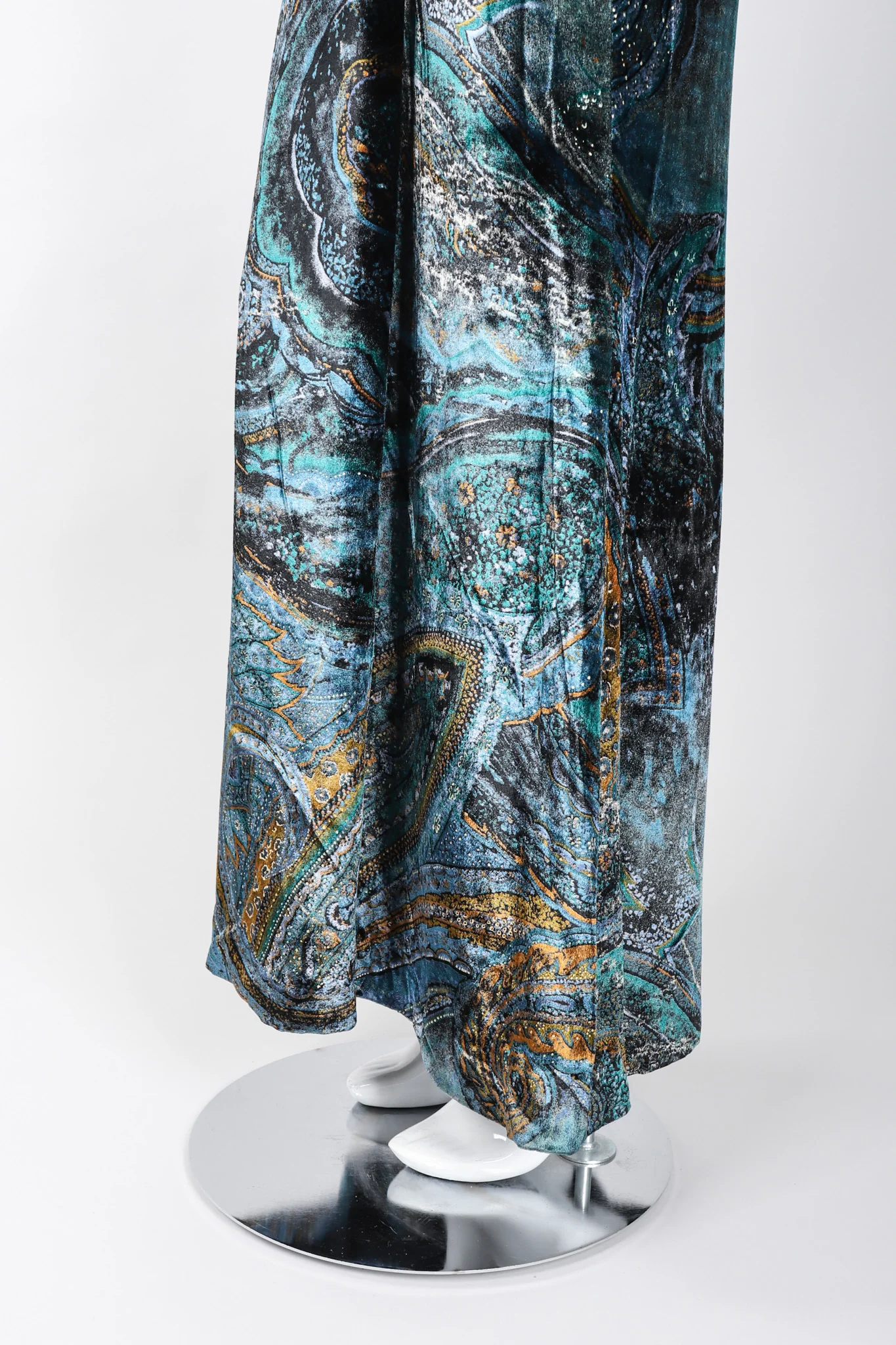 Velvet Cosmic Paisley Gown - Image 9