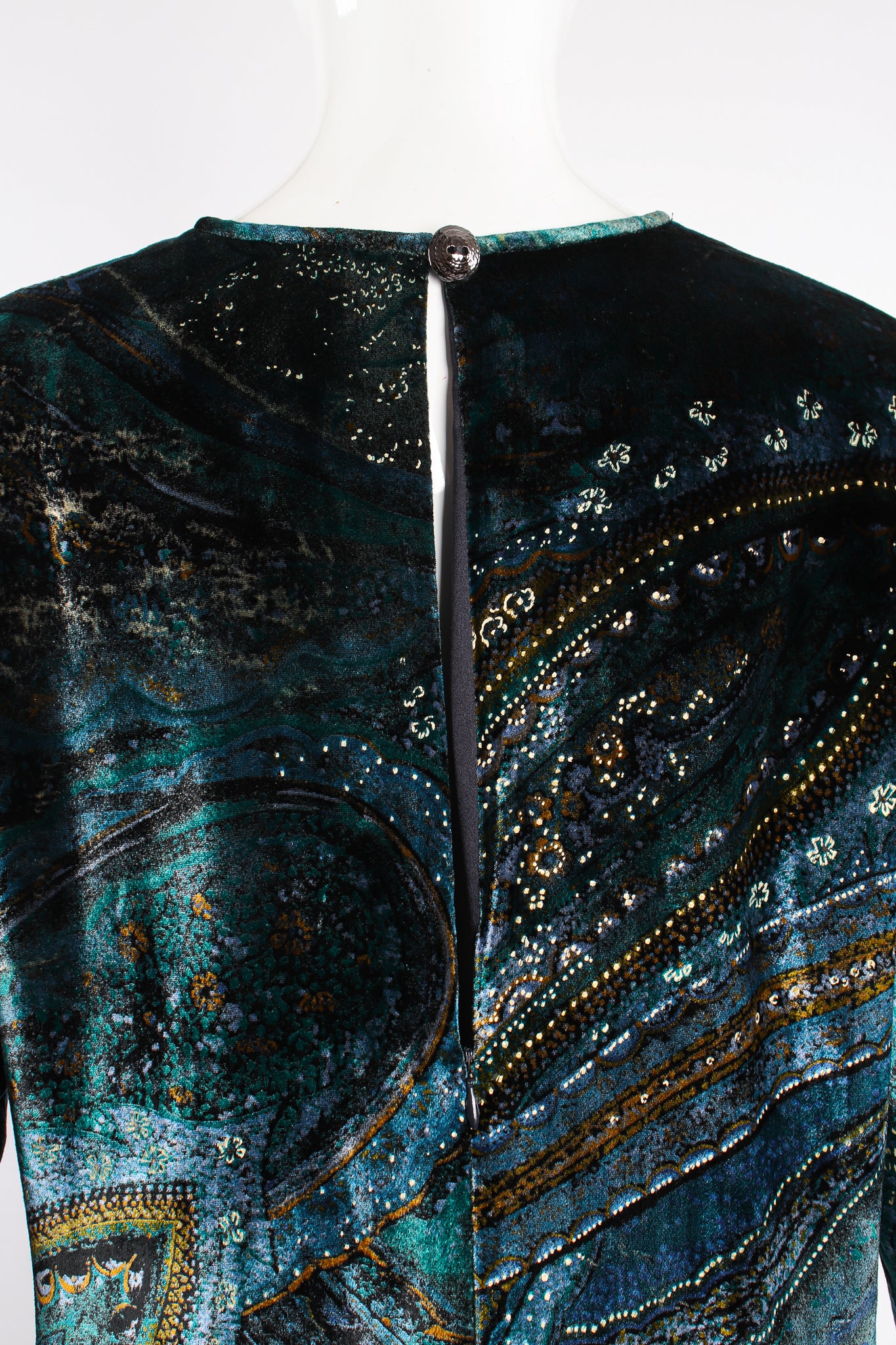 Velvet Cosmic Paisley Gown II - Image 10