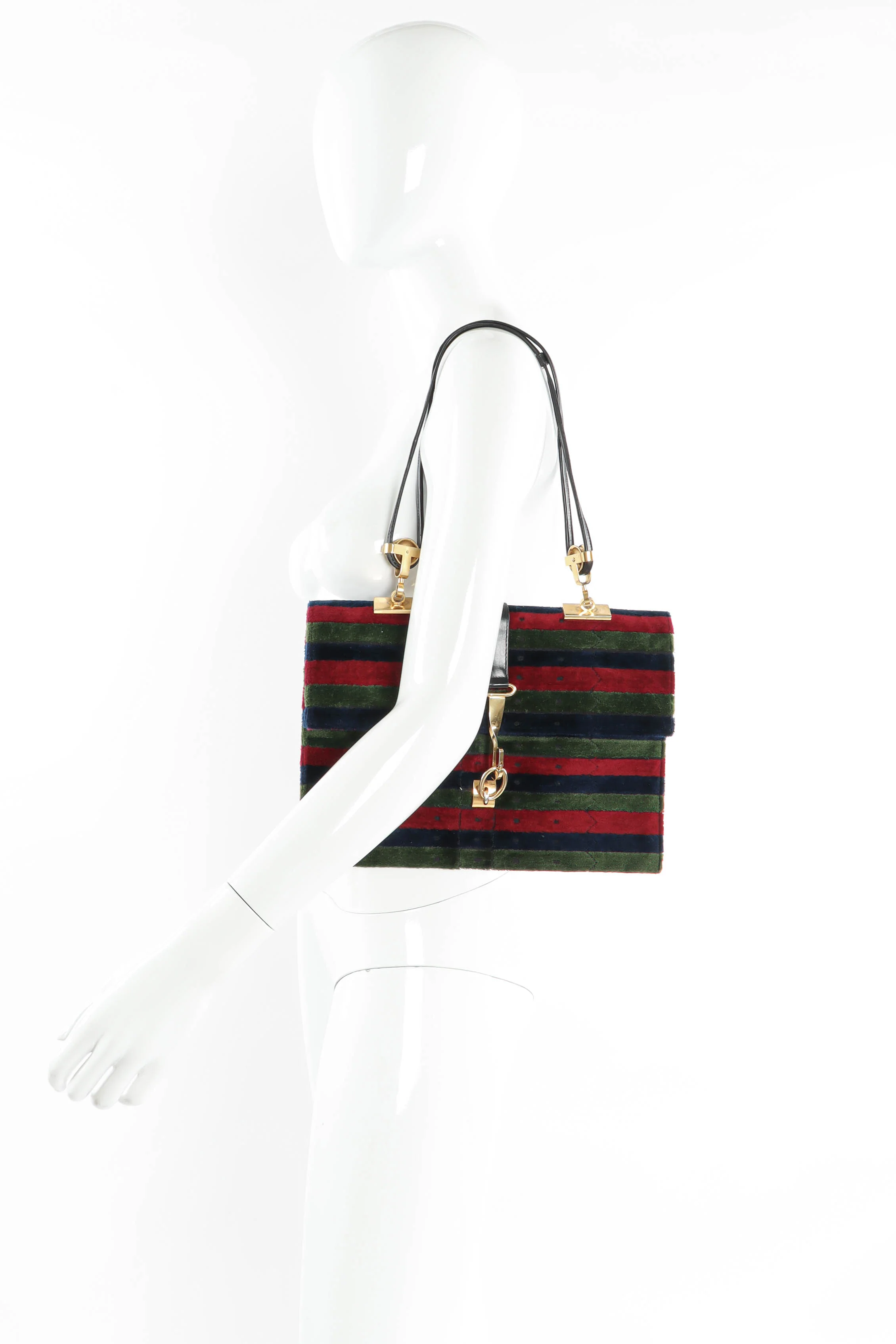 Velvet Envelope Shoulder Clutch - Image 4