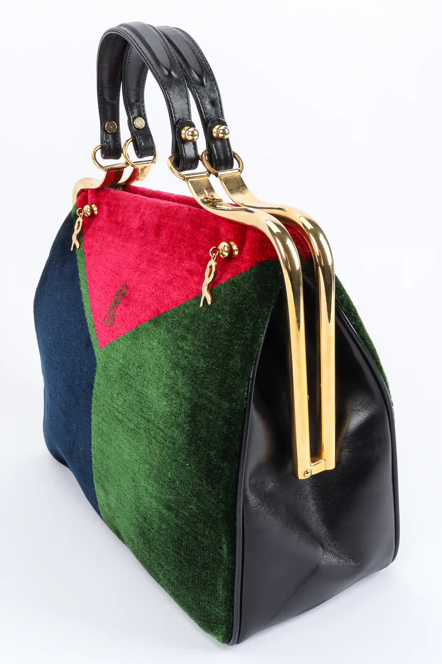 Velvet Frame Handbag - Image 5