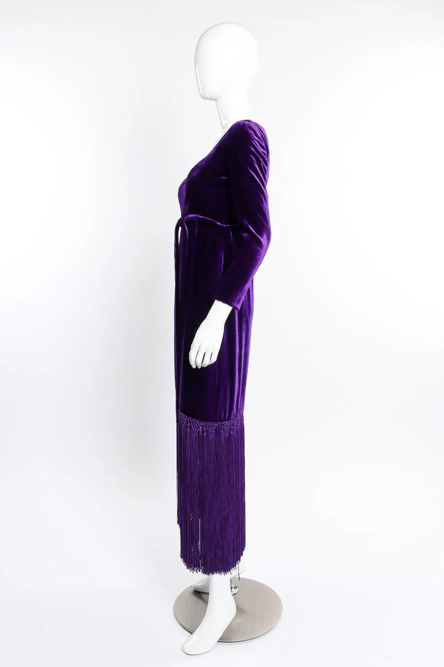 Velvet Fringe Dress - Image 2