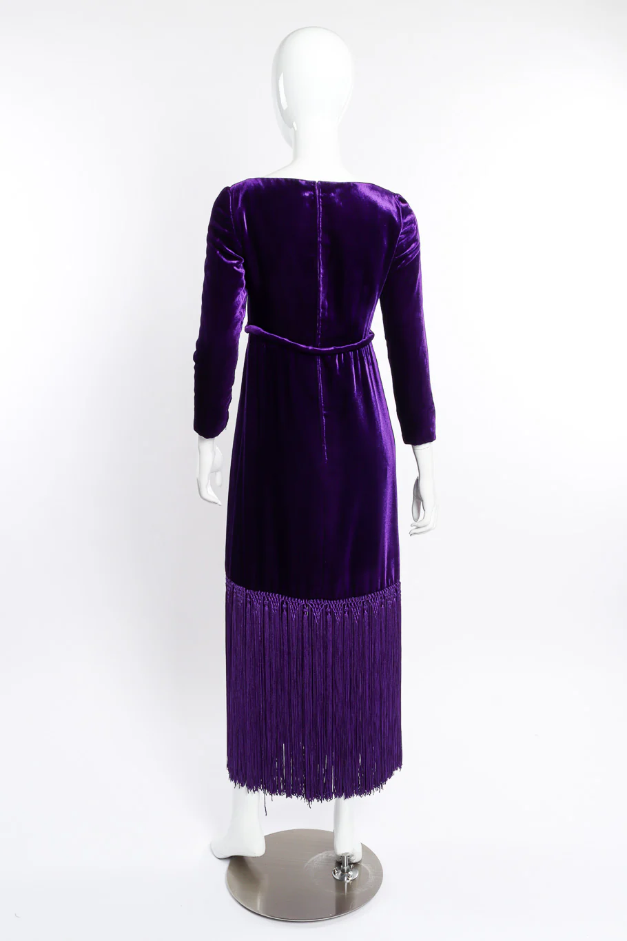 Velvet Fringe Dress - Image 3