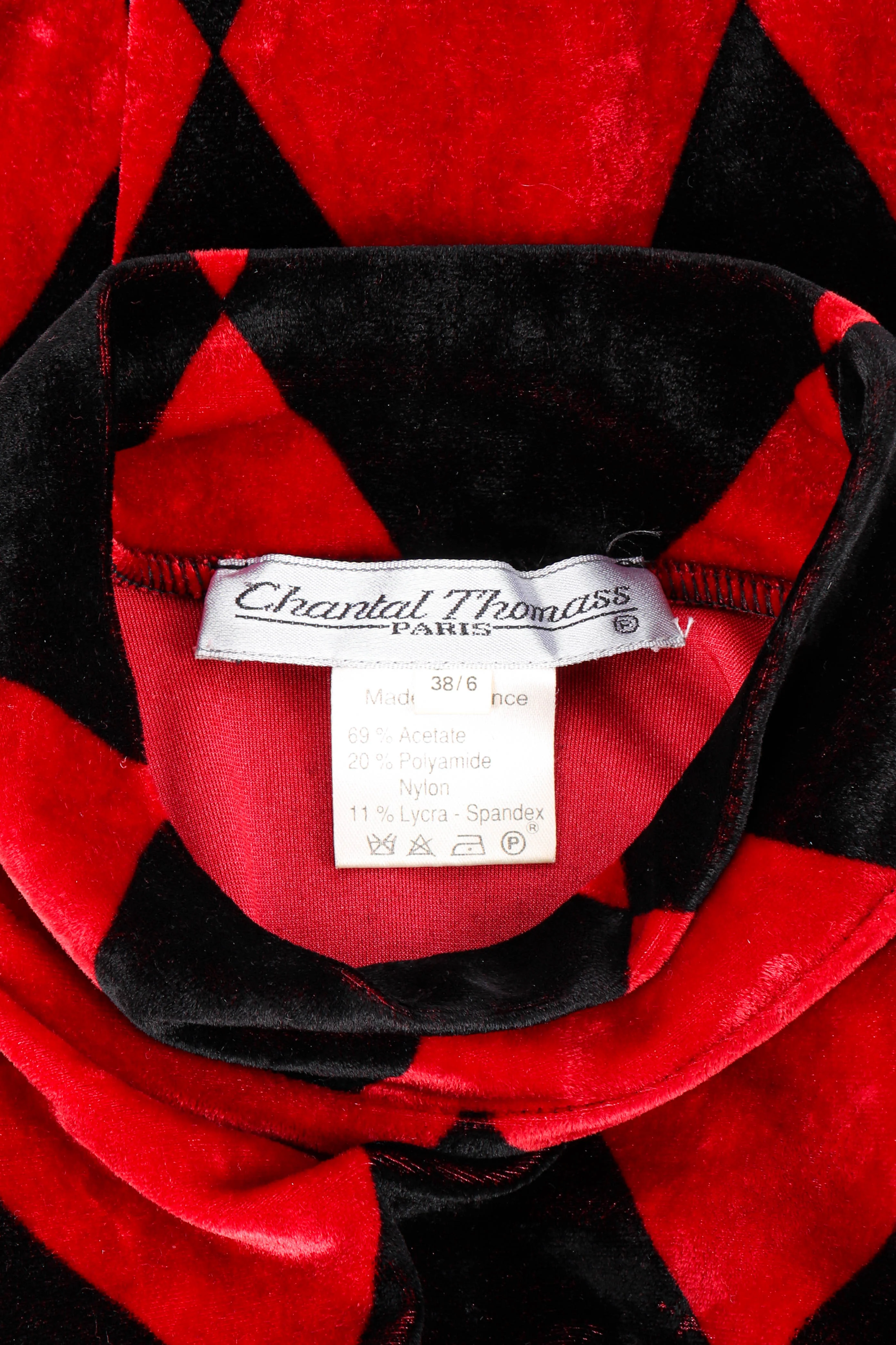 Velvet Harlequin Dress - Image 8