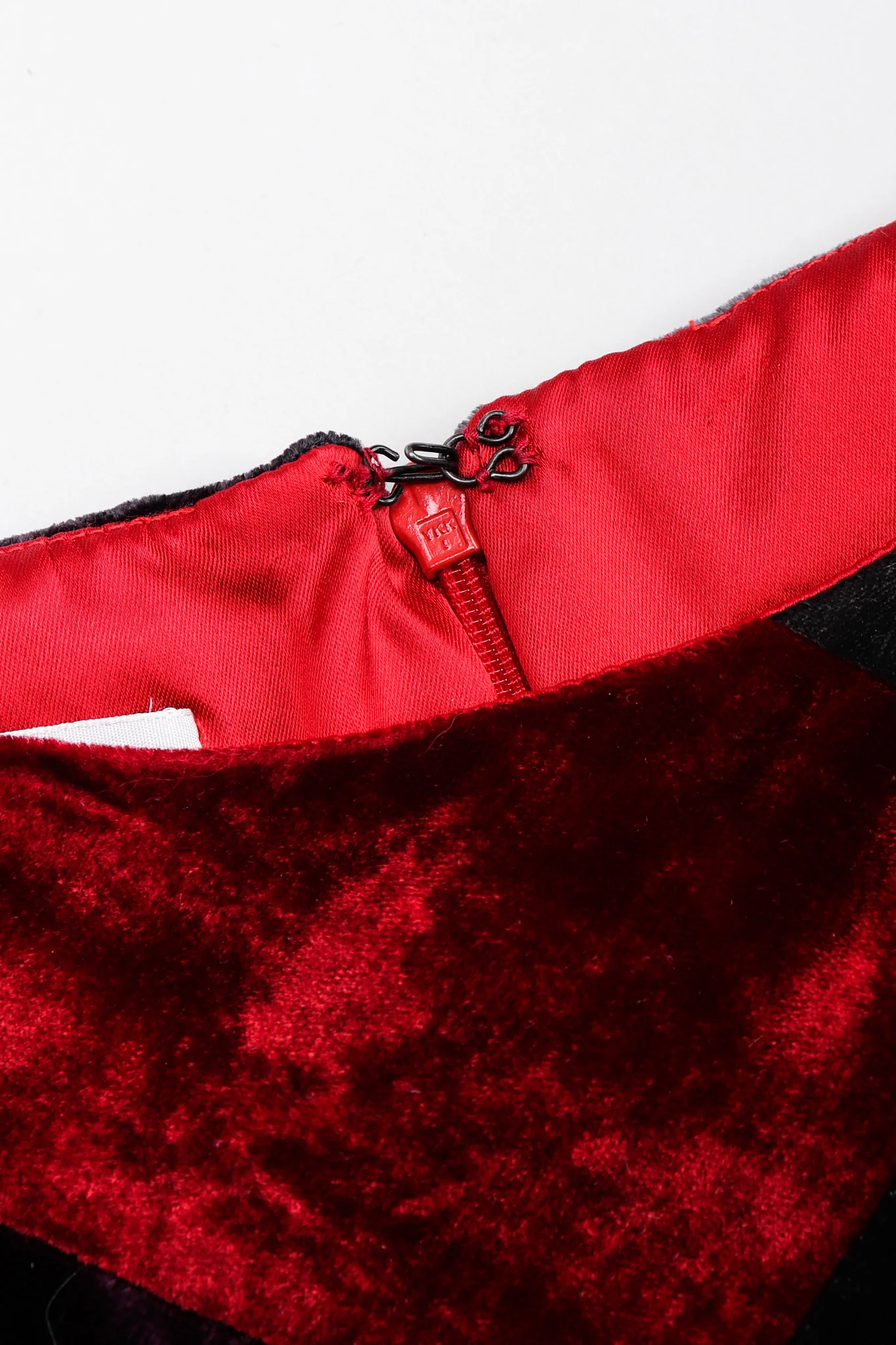 Velvet Harlequin Patchwork Dress - Image 16