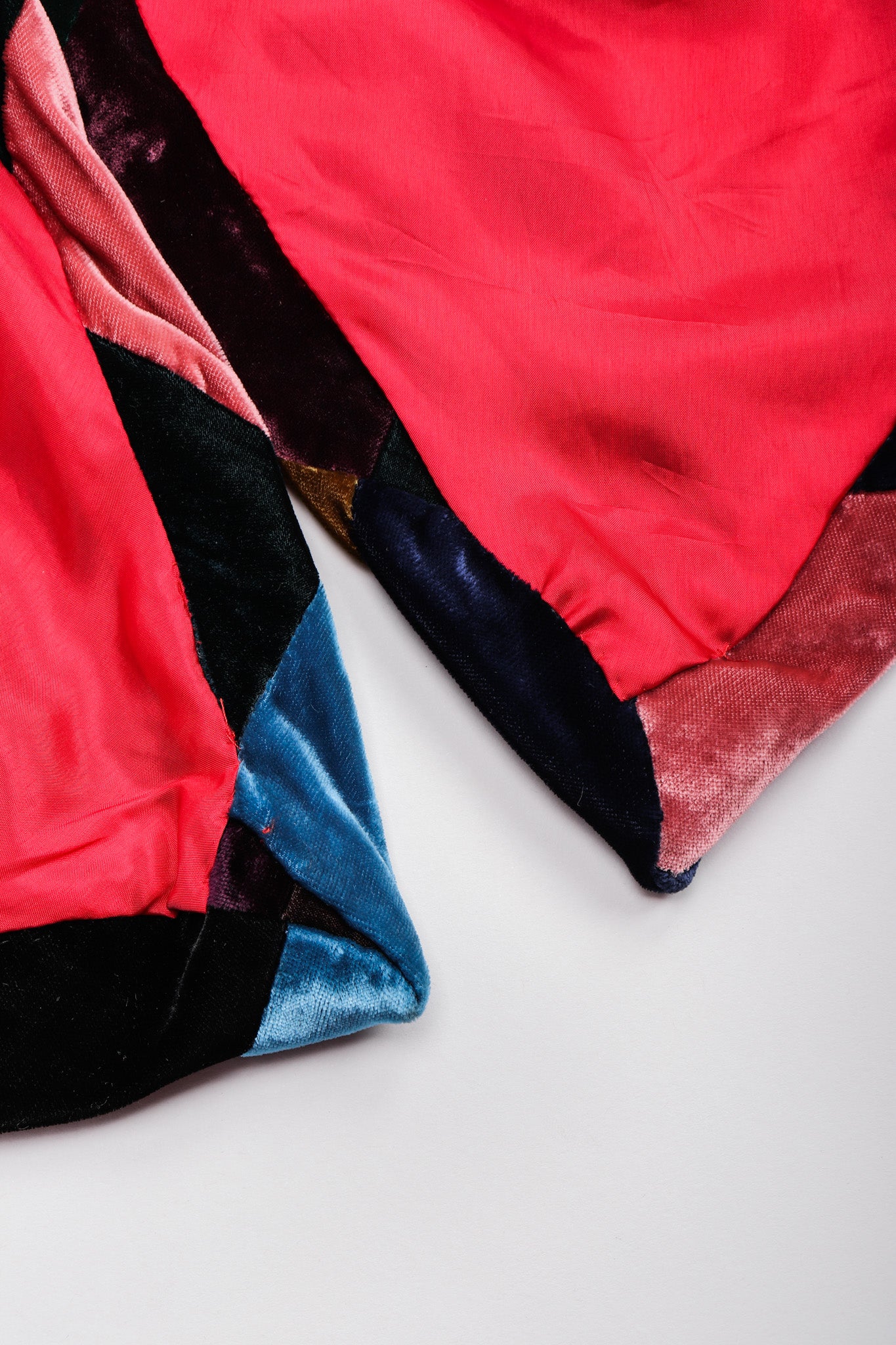 Velvet Harlequin Patchwork Dress - Image 20