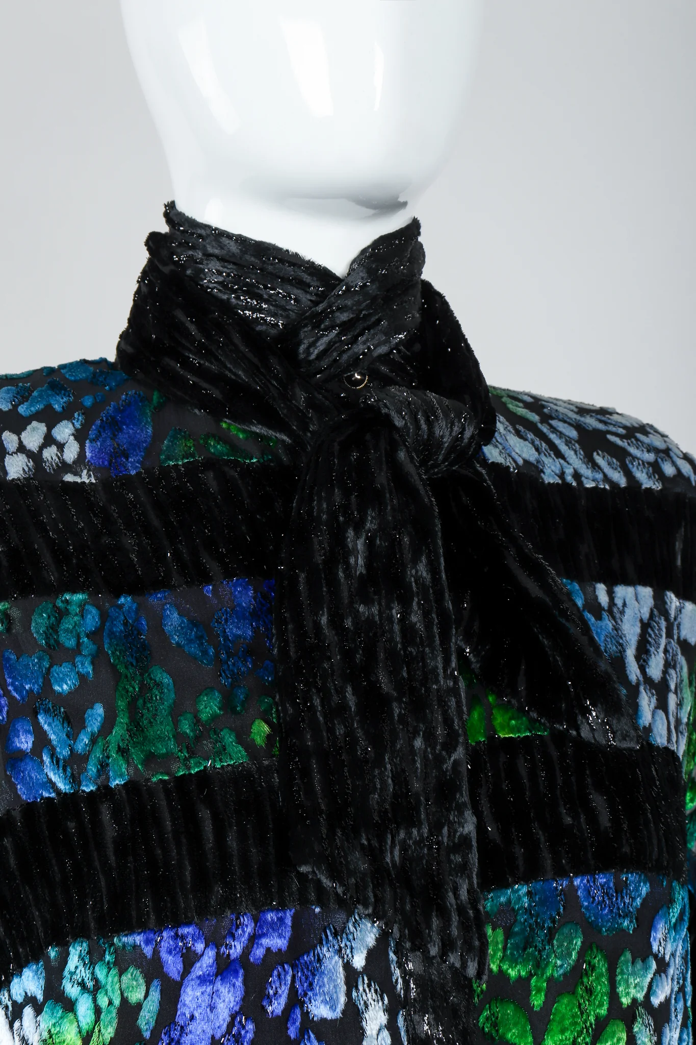 Velvet Lamé Burnout Dress - Image 6