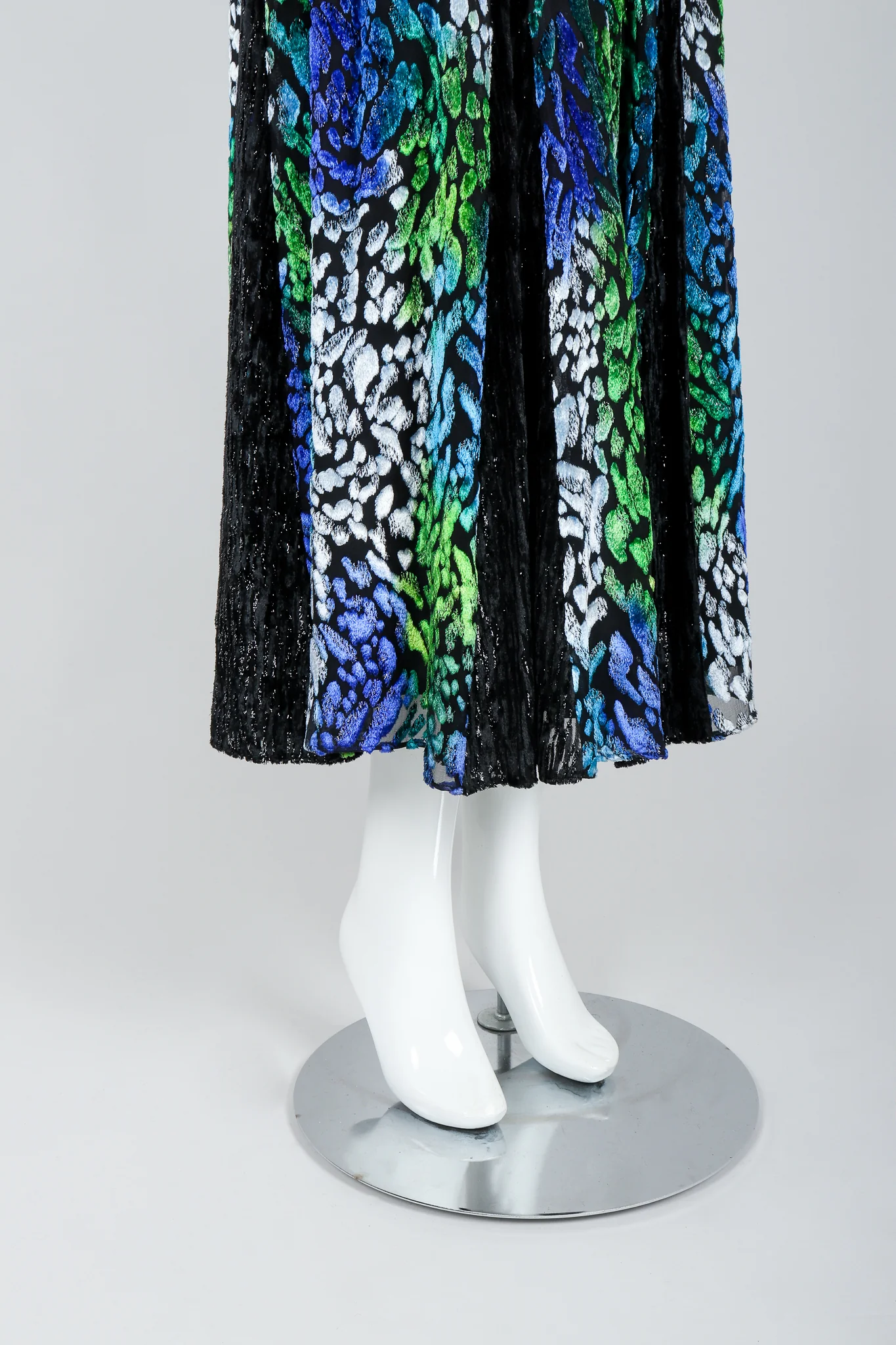 Velvet Lamé Burnout Dress - Image 7