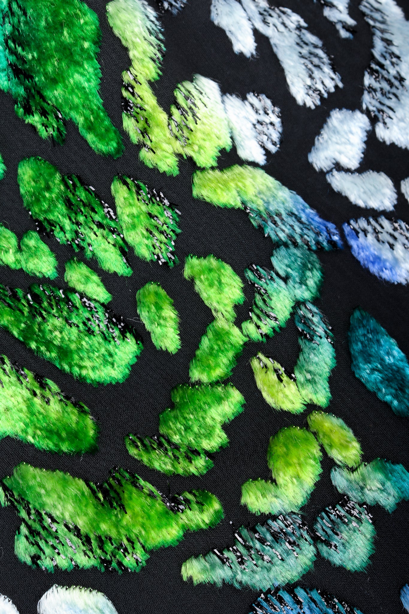 Velvet Lamé Burnout Dress - Image 9