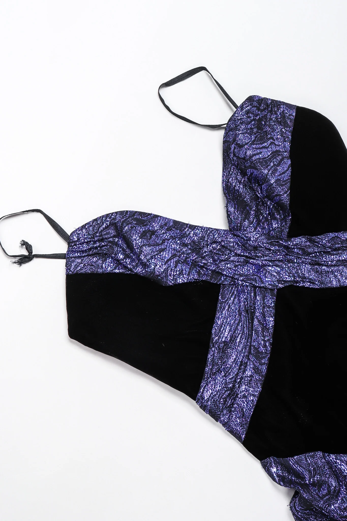 Velvet Lamé Corset Gown - Image 10
