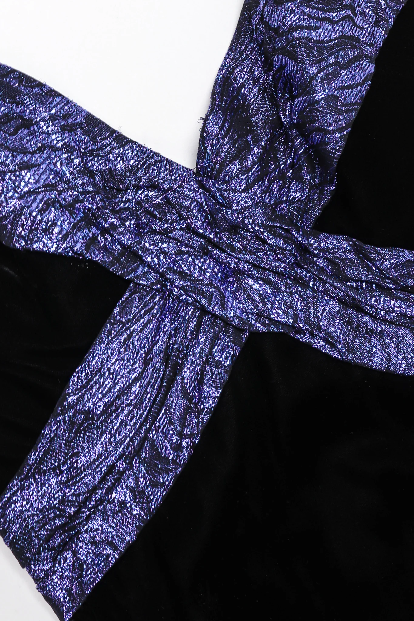 Velvet Lamé Corset Gown - Image 11