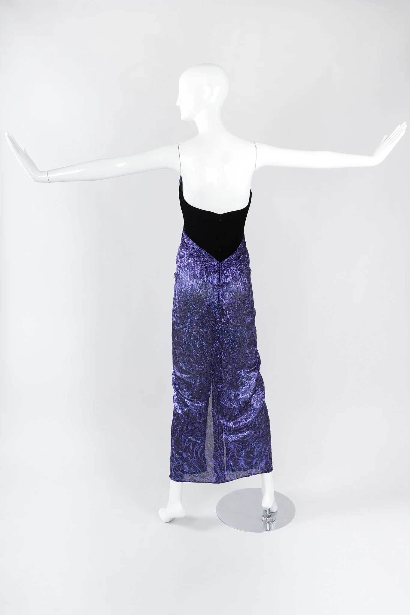 Velvet Lamé Corset Gown - Image 6