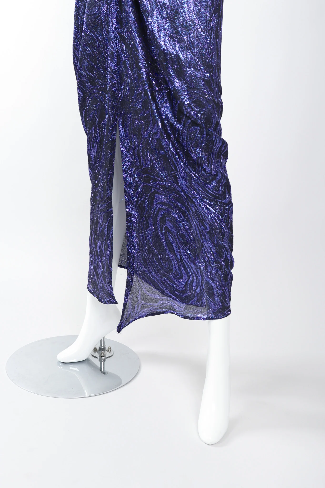 Velvet Lamé Corset Gown - Image 8