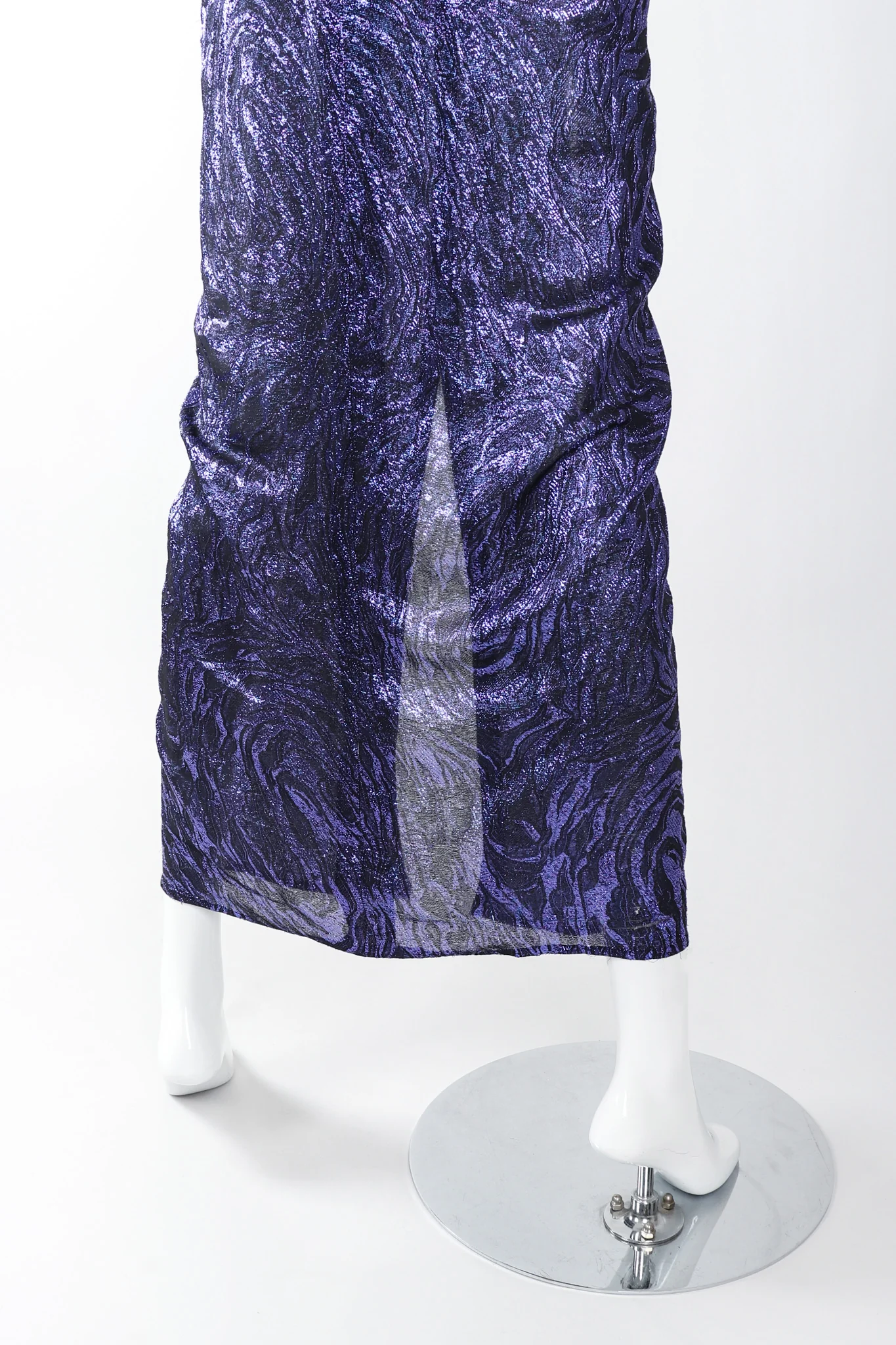 Velvet Lamé Corset Gown - Image 9