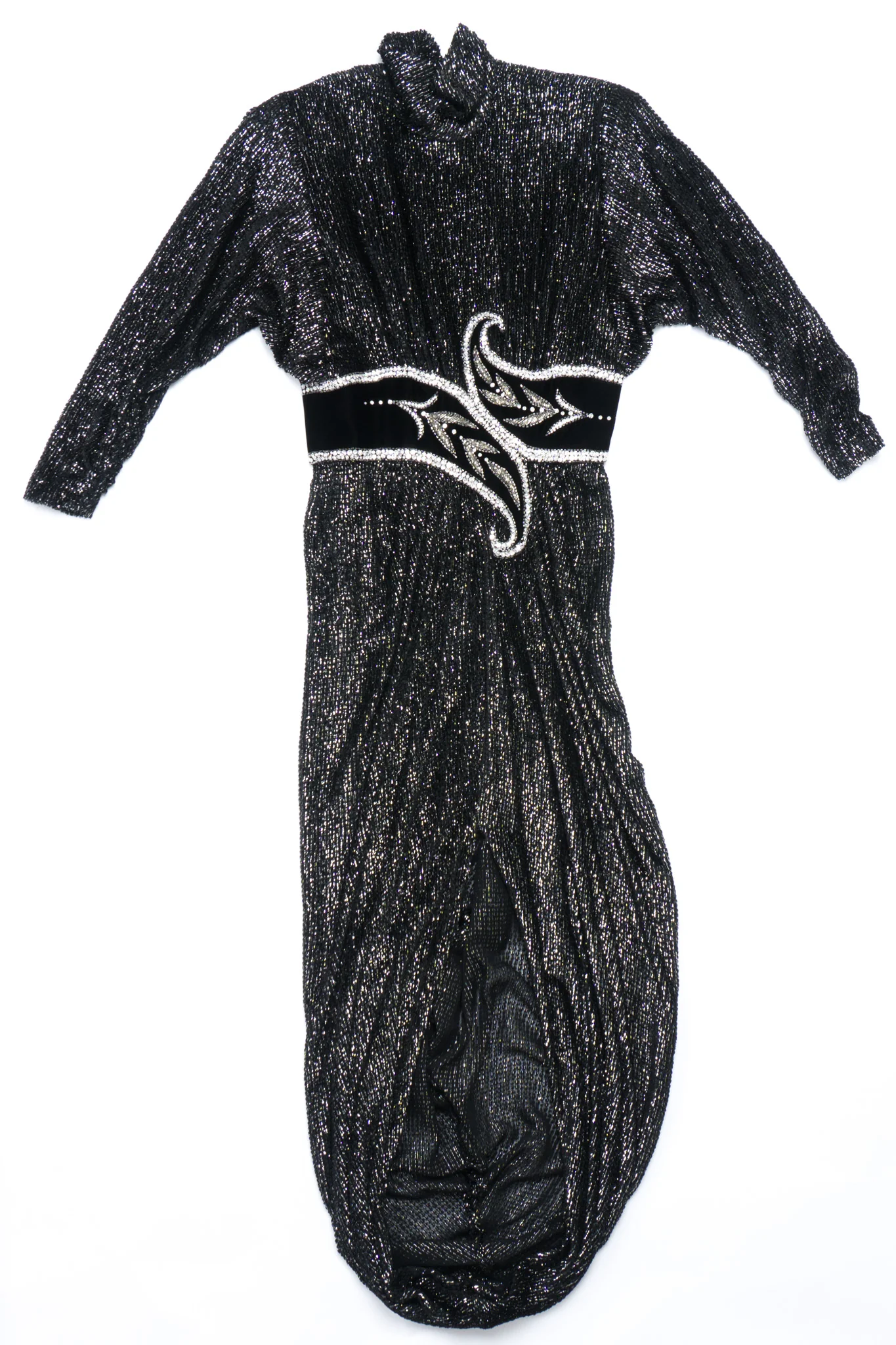 Velvet Lamé Harem Dress - Image 17