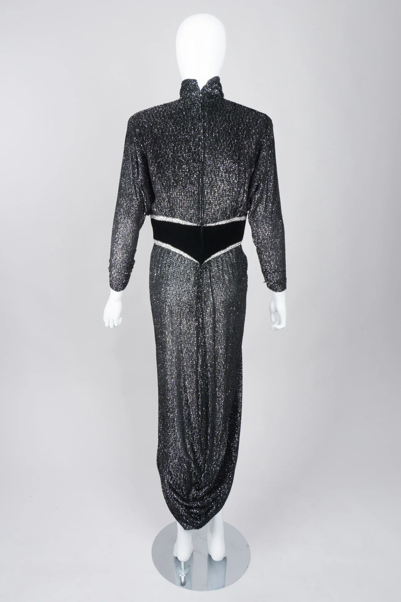 Velvet Lamé Harem Dress - Image 6