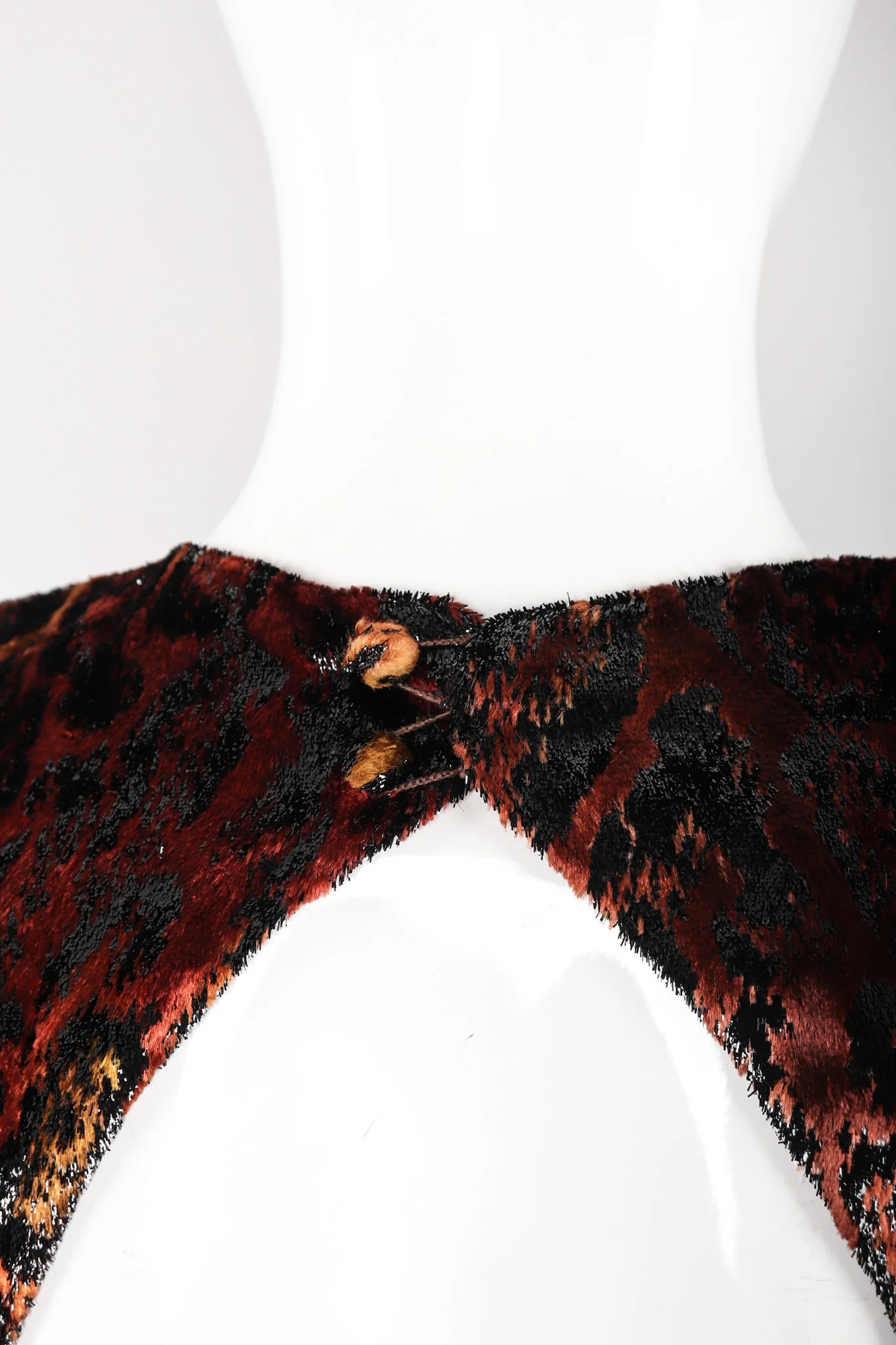 Velvet Lamé Leopard Dress - Image 8