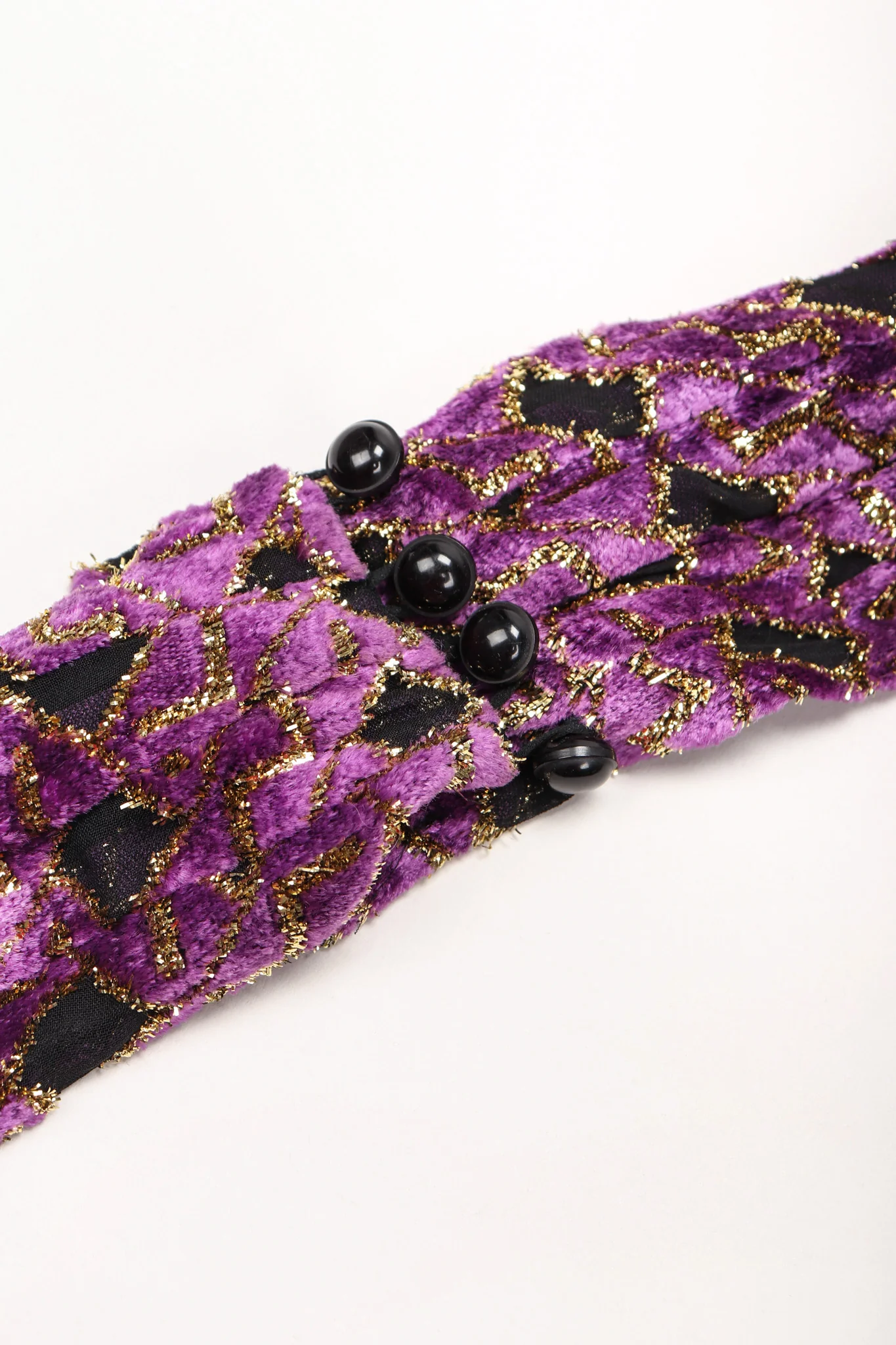 Velvet Lamé Moroccan Tile Halter Dress - Image 13