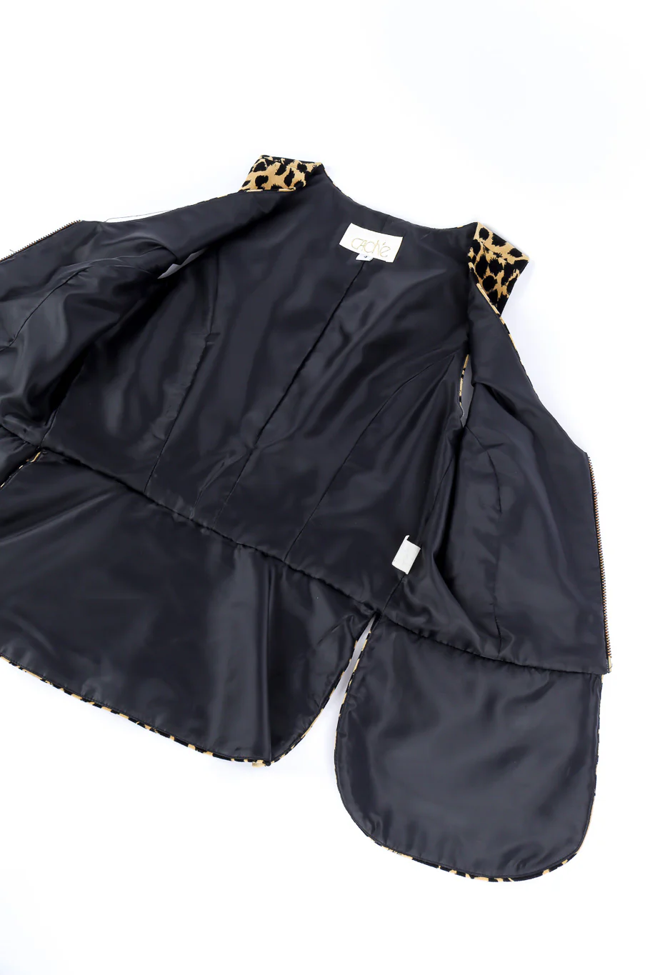 Velvet Leopard Peplum Vest - Image 7