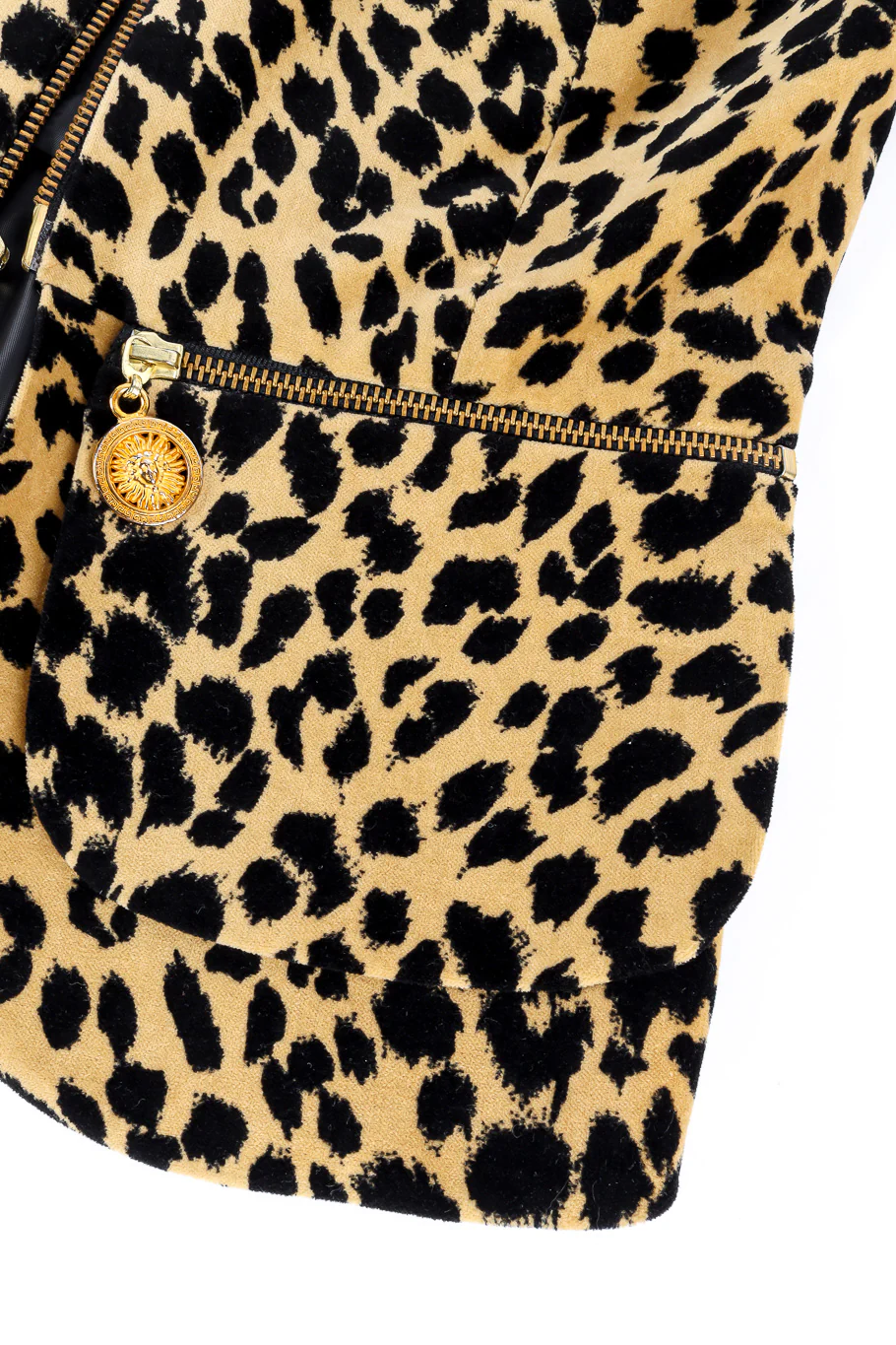 Velvet Leopard Peplum Vest - Image 8
