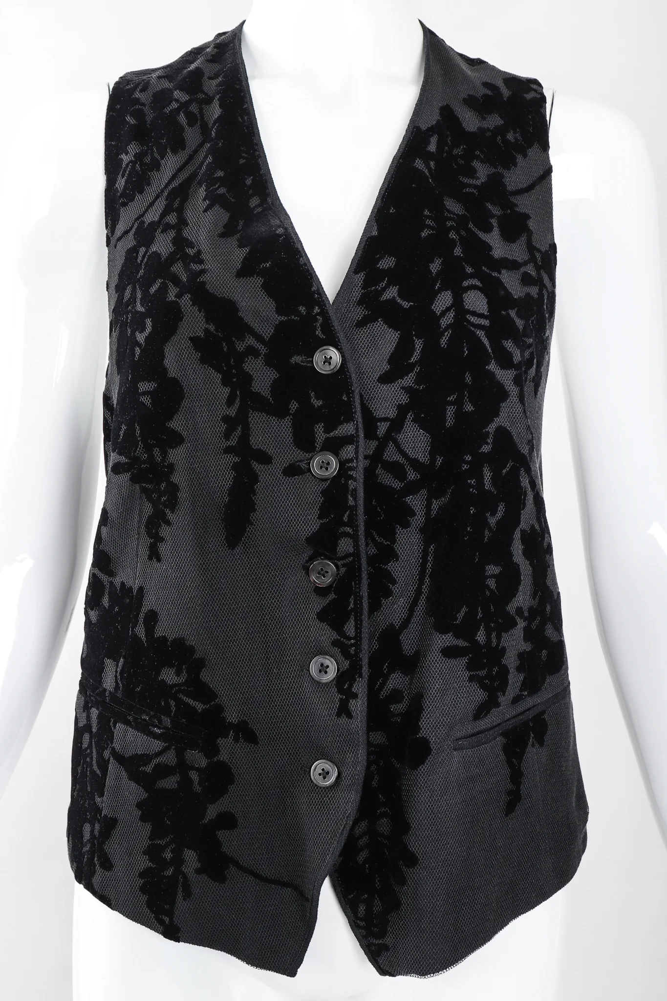 Velvet Mesh Vest - Image 2