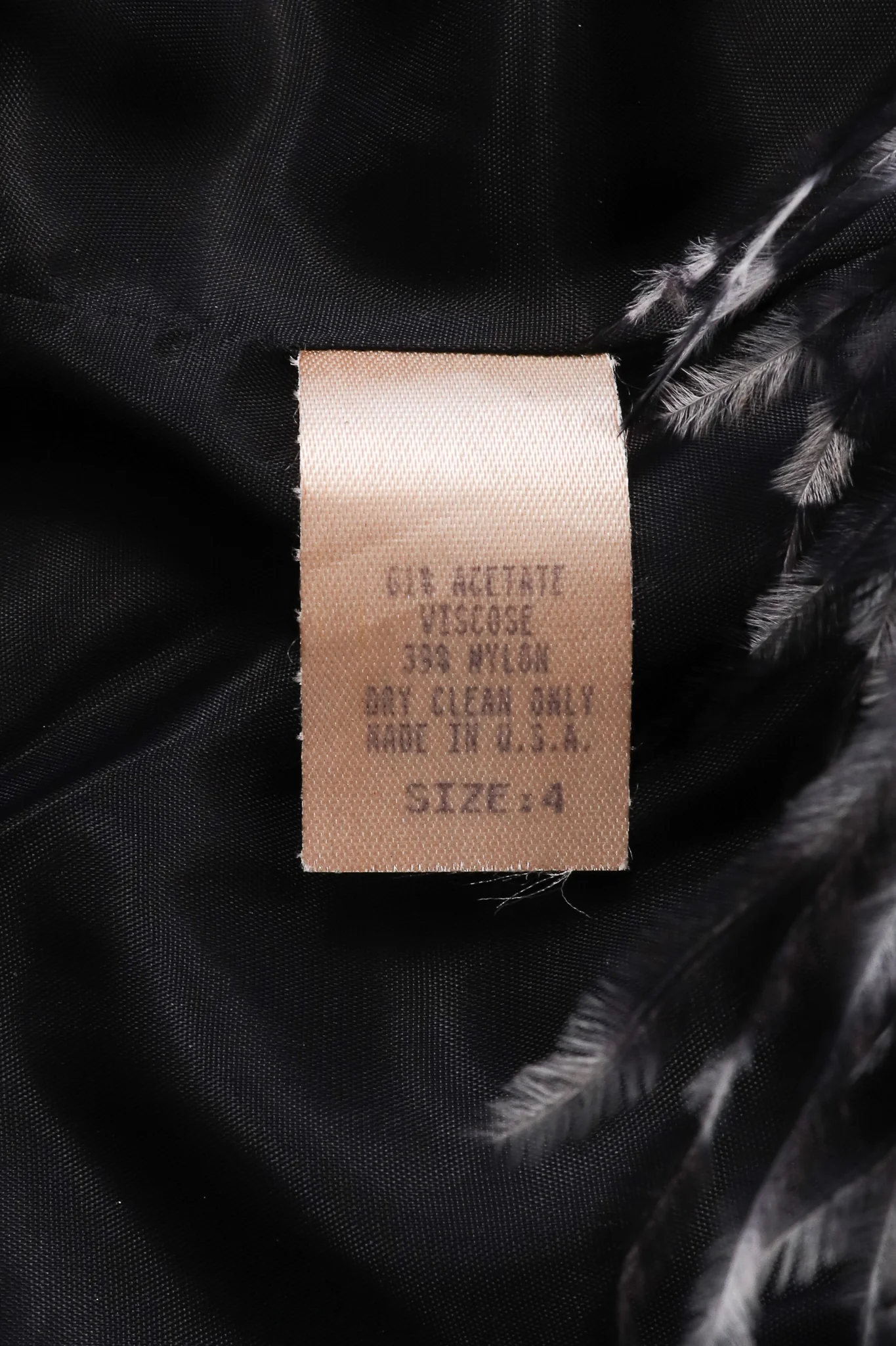 Velvet Ostrich Feather Jacket - Image 12