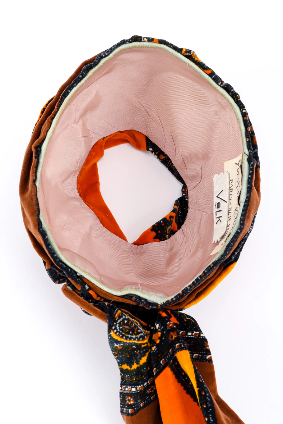 Velvet Paisley Turban Hat - Image 9