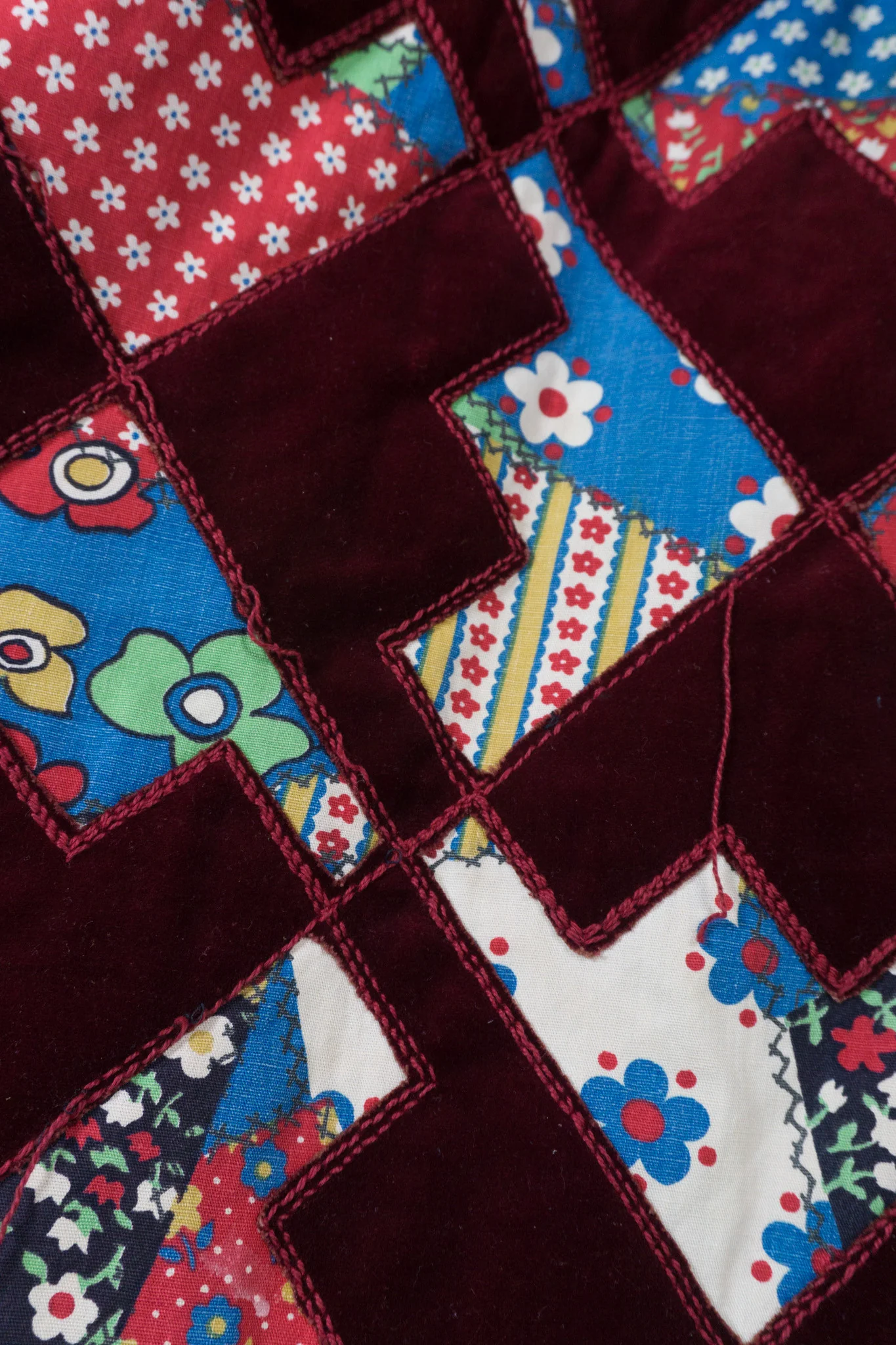 Velvet Patchwork MiniDress - Image 14