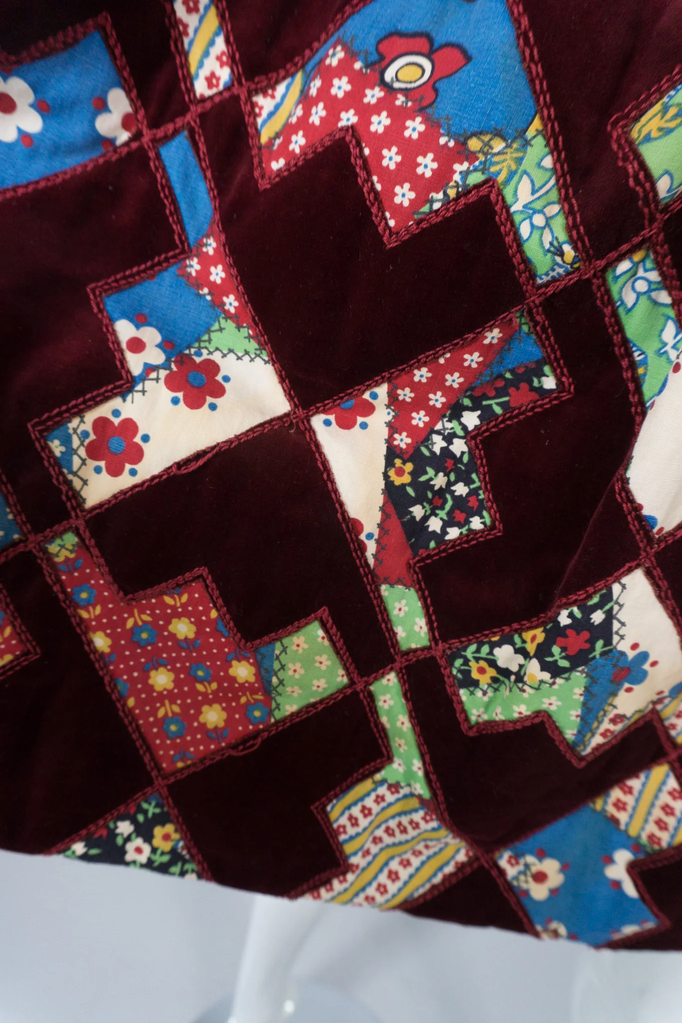 Velvet Patchwork MiniDress - Image 16