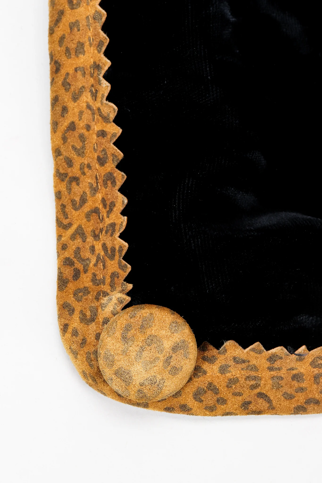 Velvet Patchwork Shawl Collar Coat - Image 10