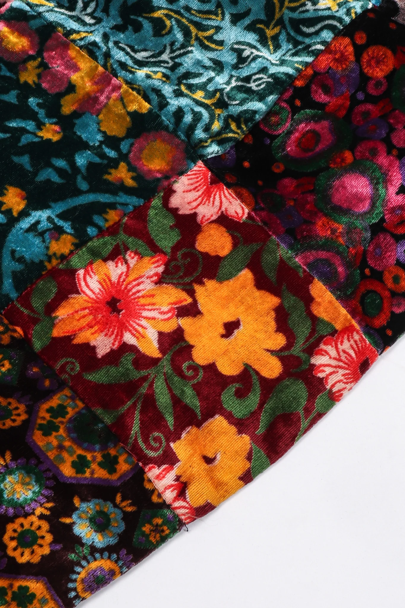Velvet Patchwork Skirt - Image 13