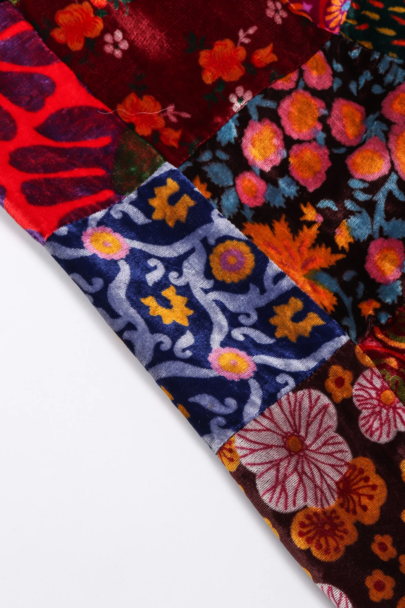 Velvet Patchwork Skirt - Image 14