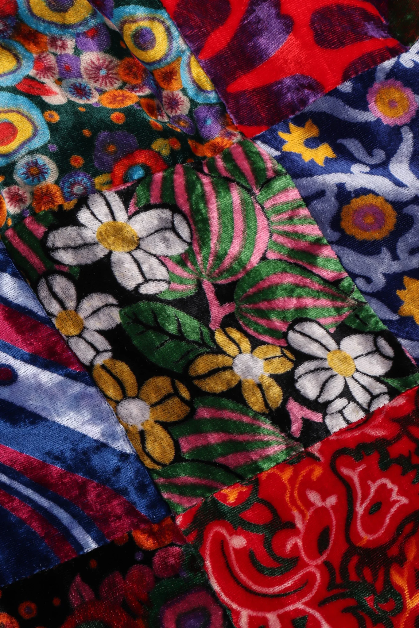 Velvet Patchwork Skirt - Image 15