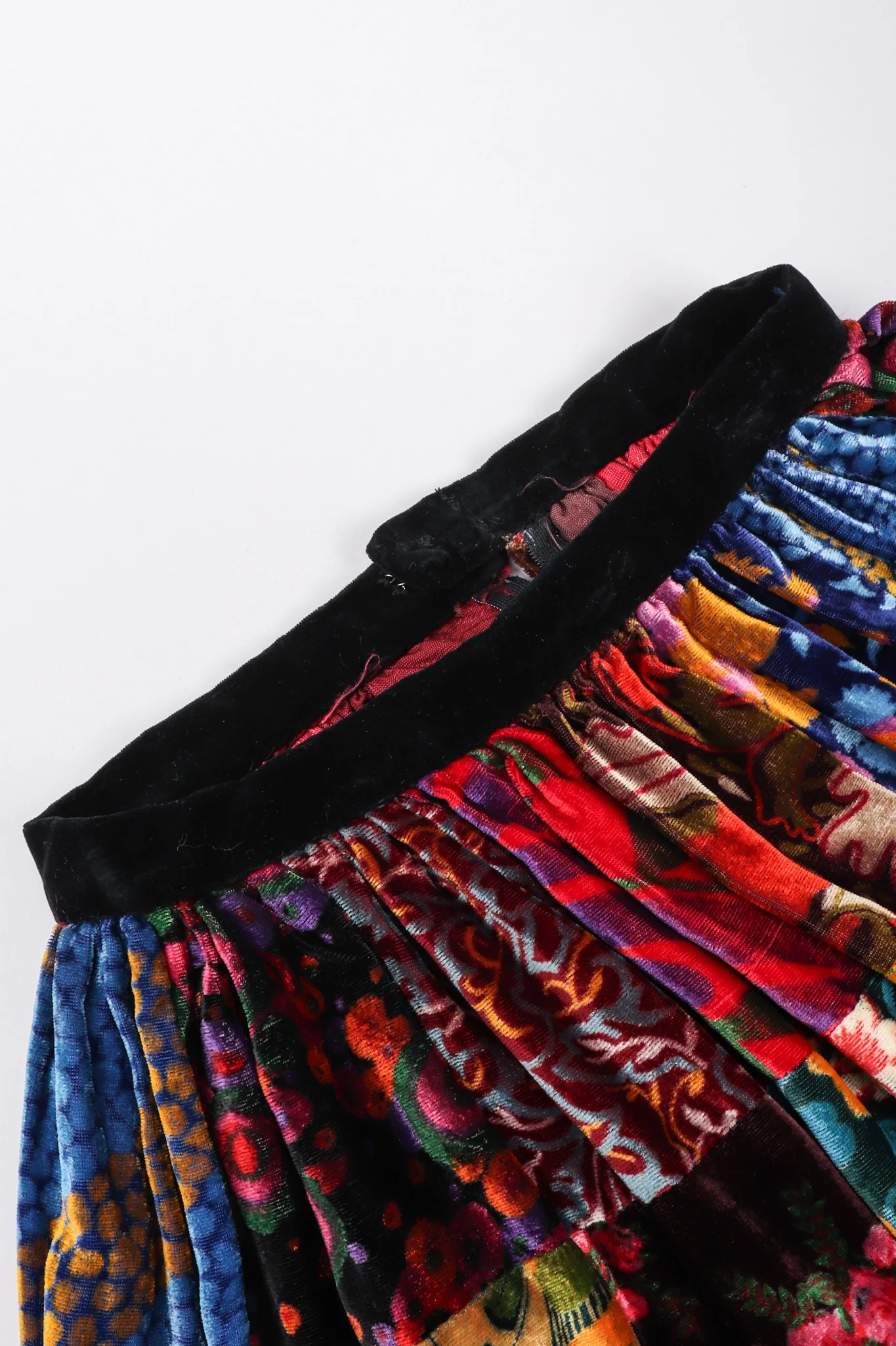 Velvet Patchwork Skirt - Image 16
