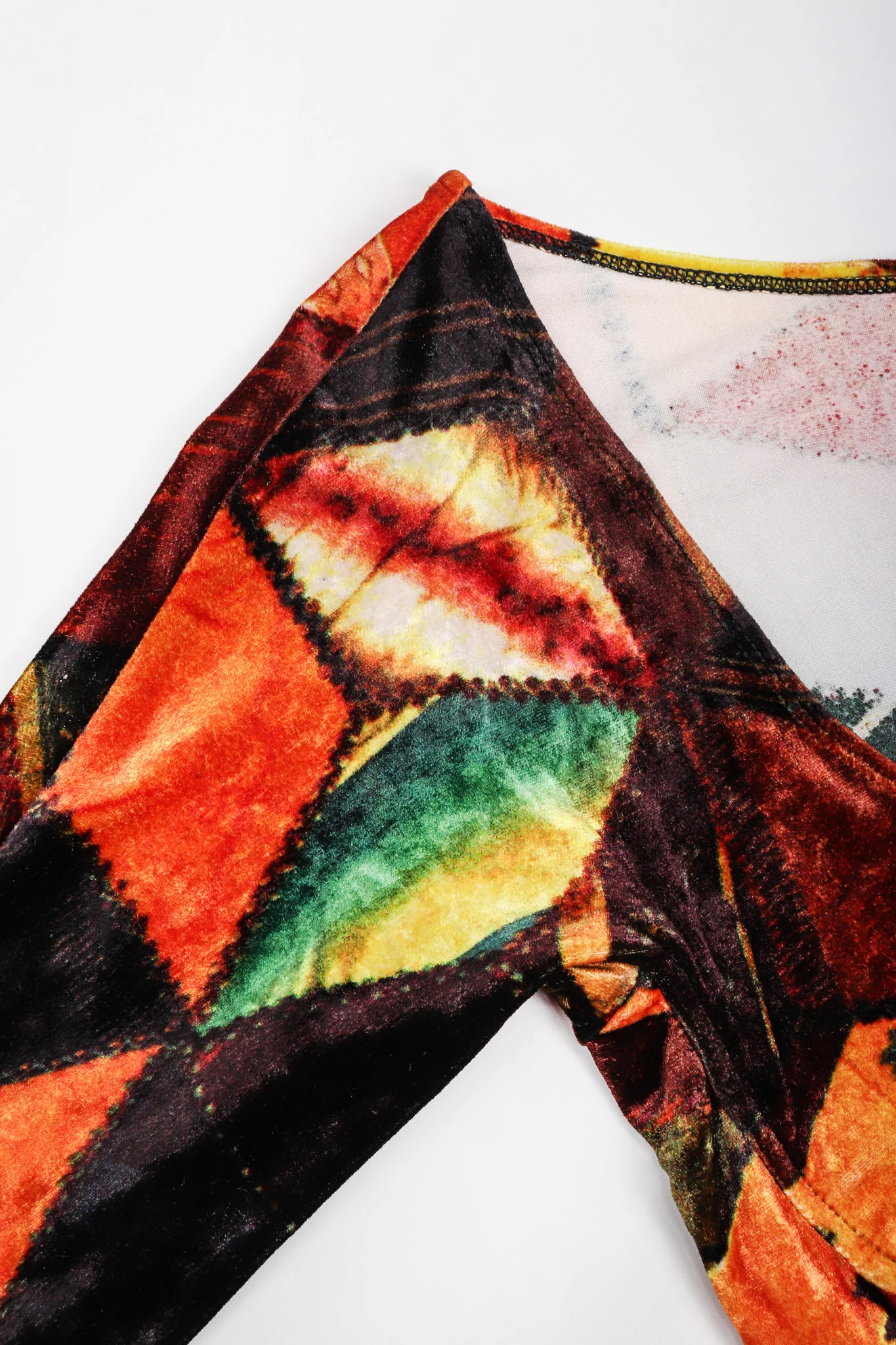Velvet Patchwork Underwire Dress - Image 12