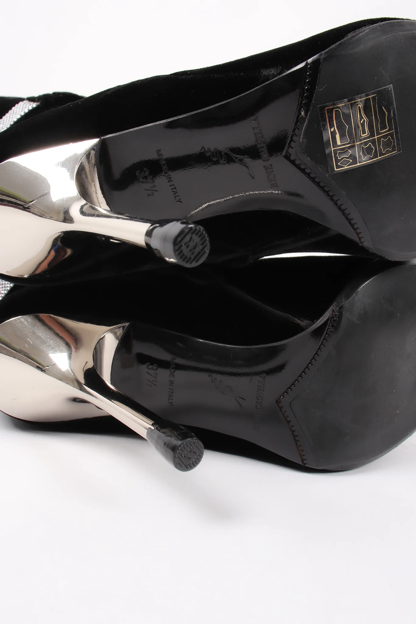 Velvet Rhinestone Boots - Image 14