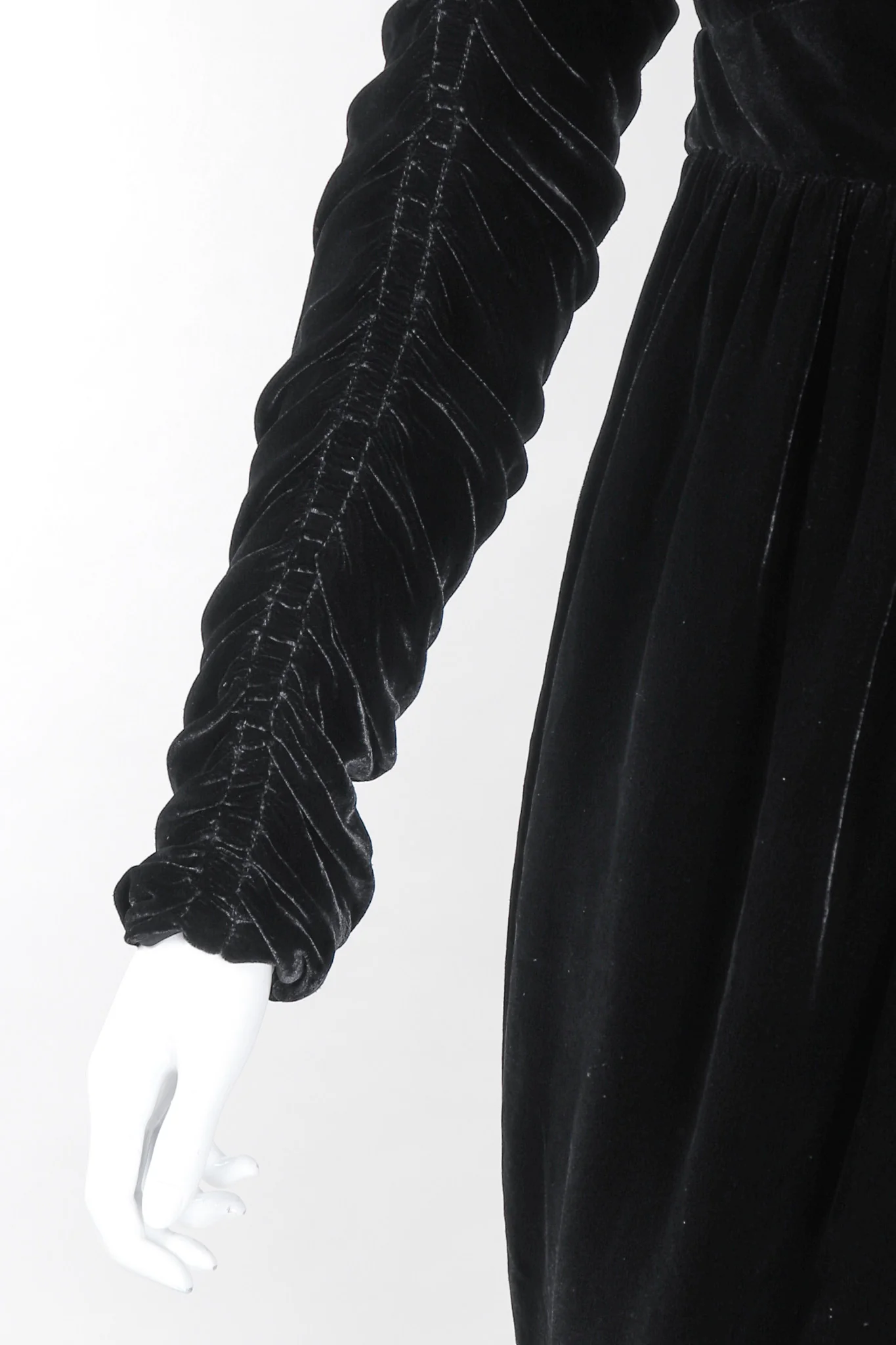 Velvet Ruched Cocktail Dress - Image 8