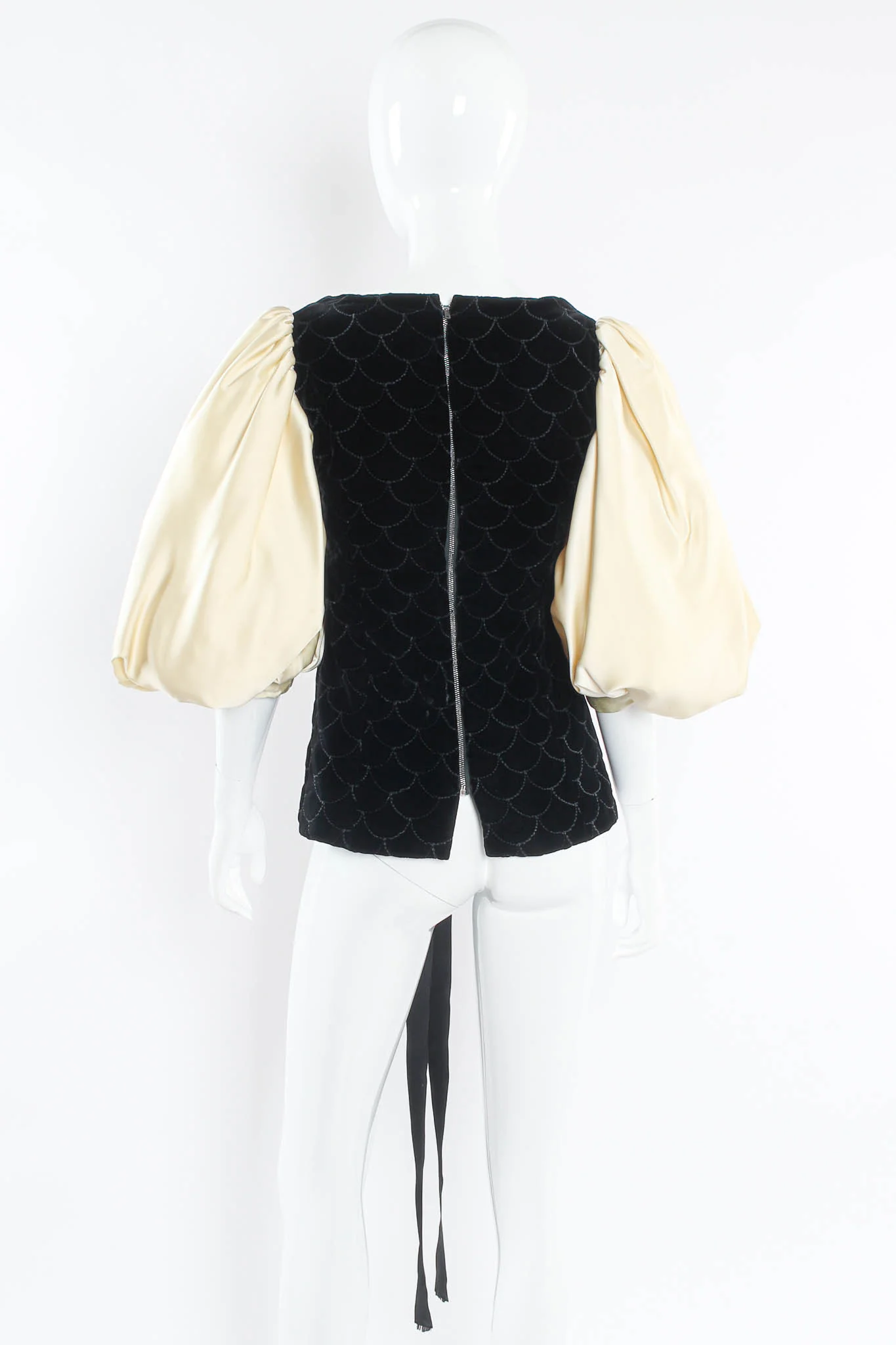 Velvet Scale Pattern Top & Skirt Set - Image 9