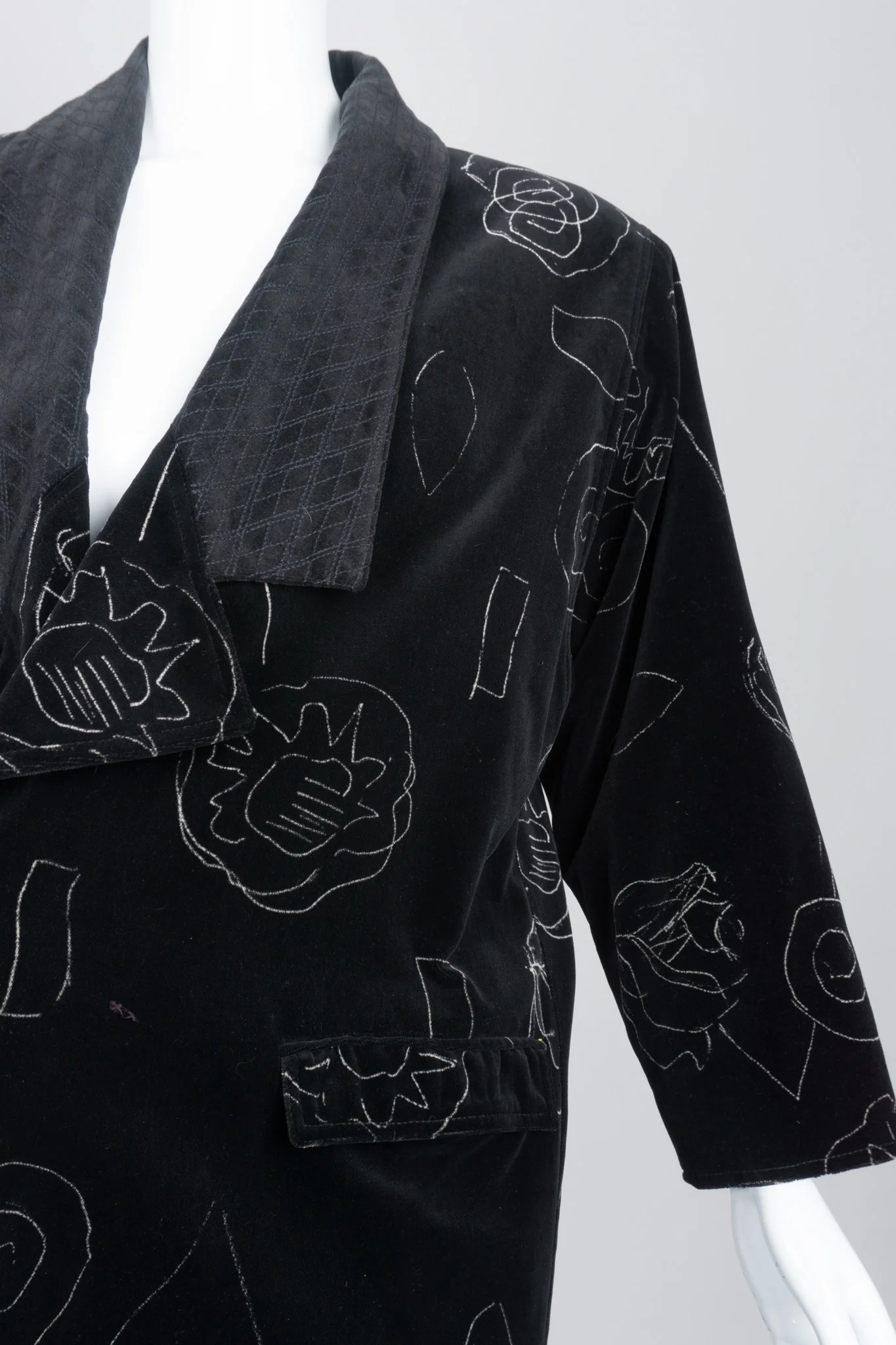 Velvet Scribble Coat - Image 10
