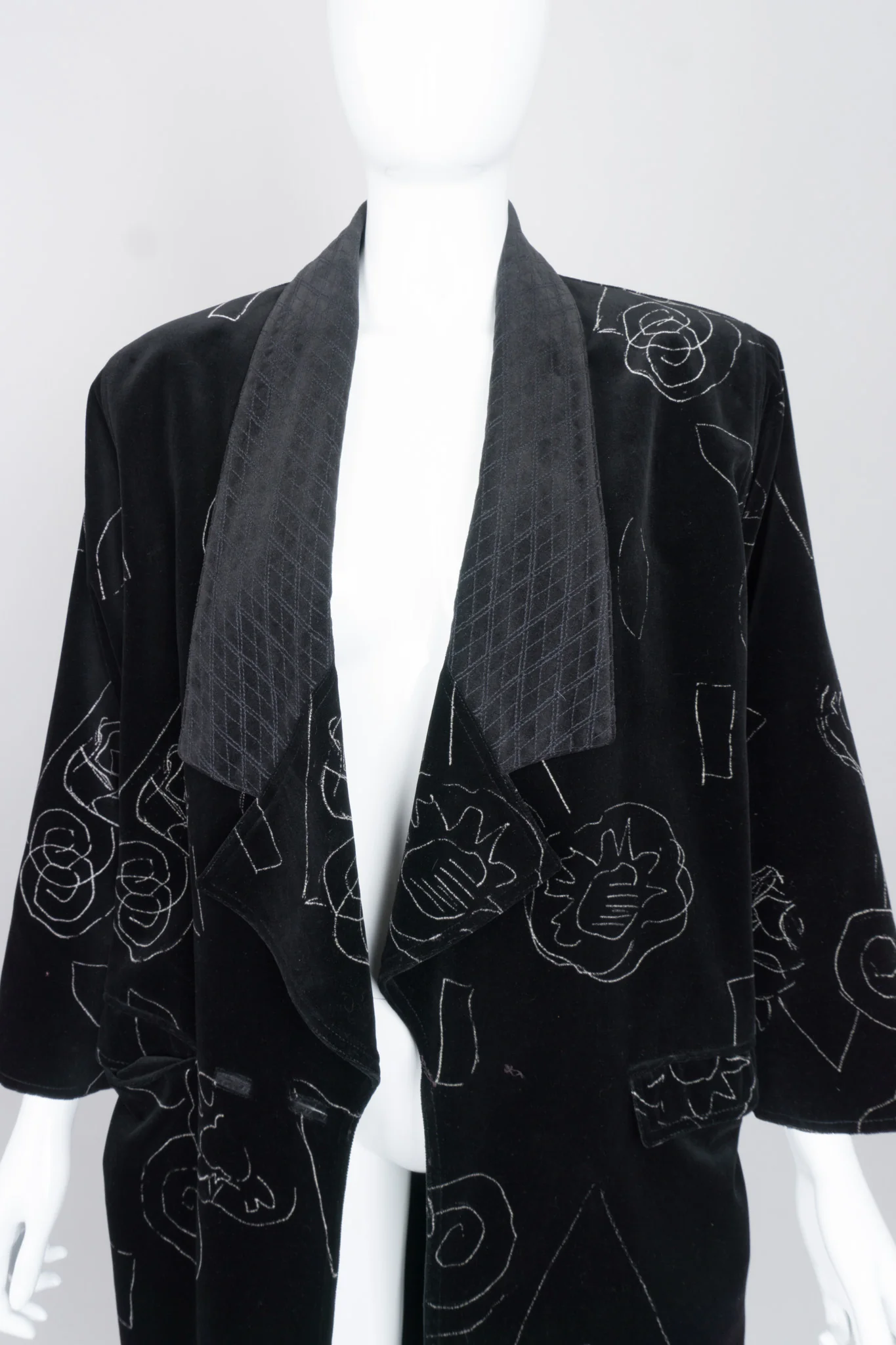 Velvet Scribble Coat - Image 11