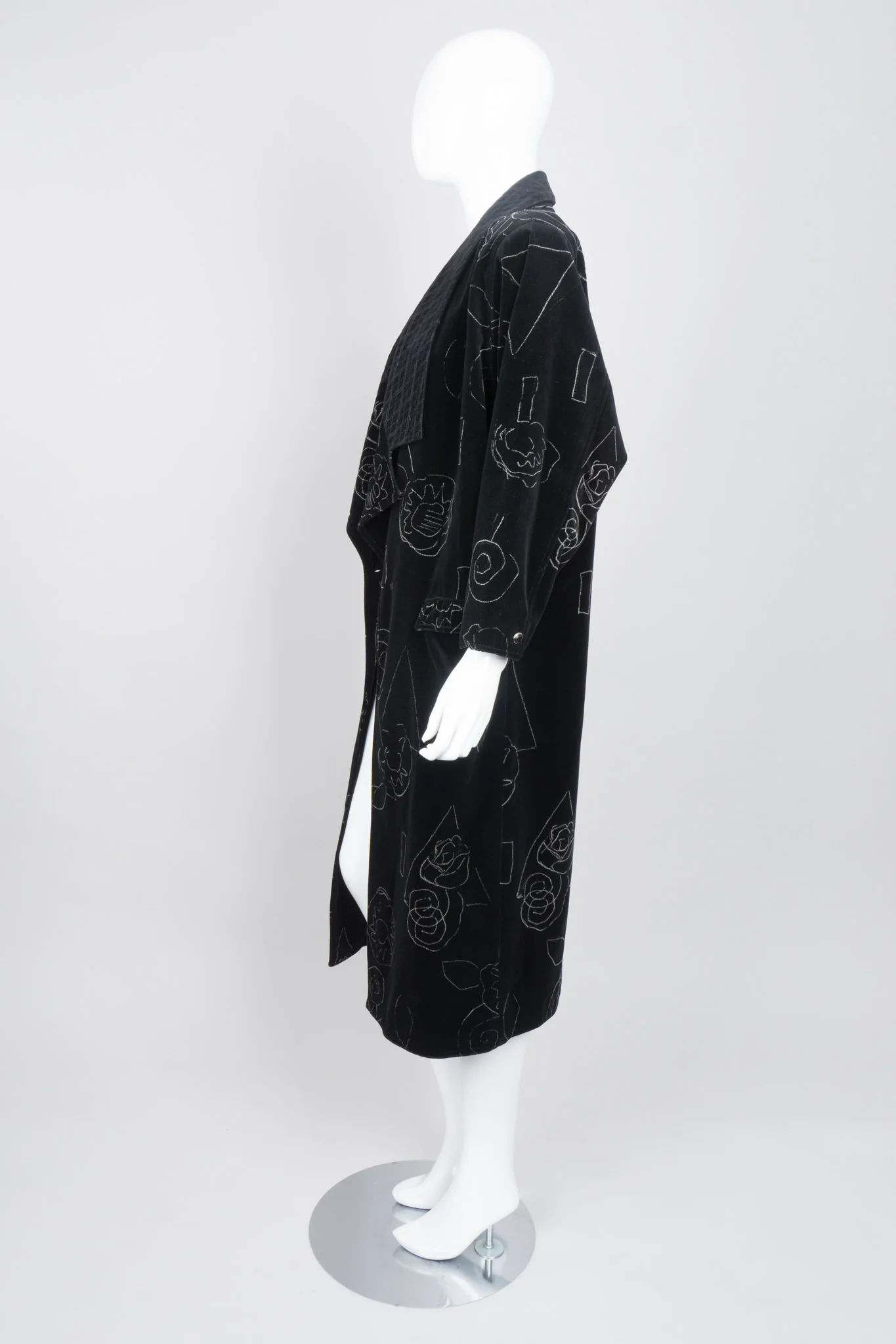 Velvet Scribble Coat - Image 4