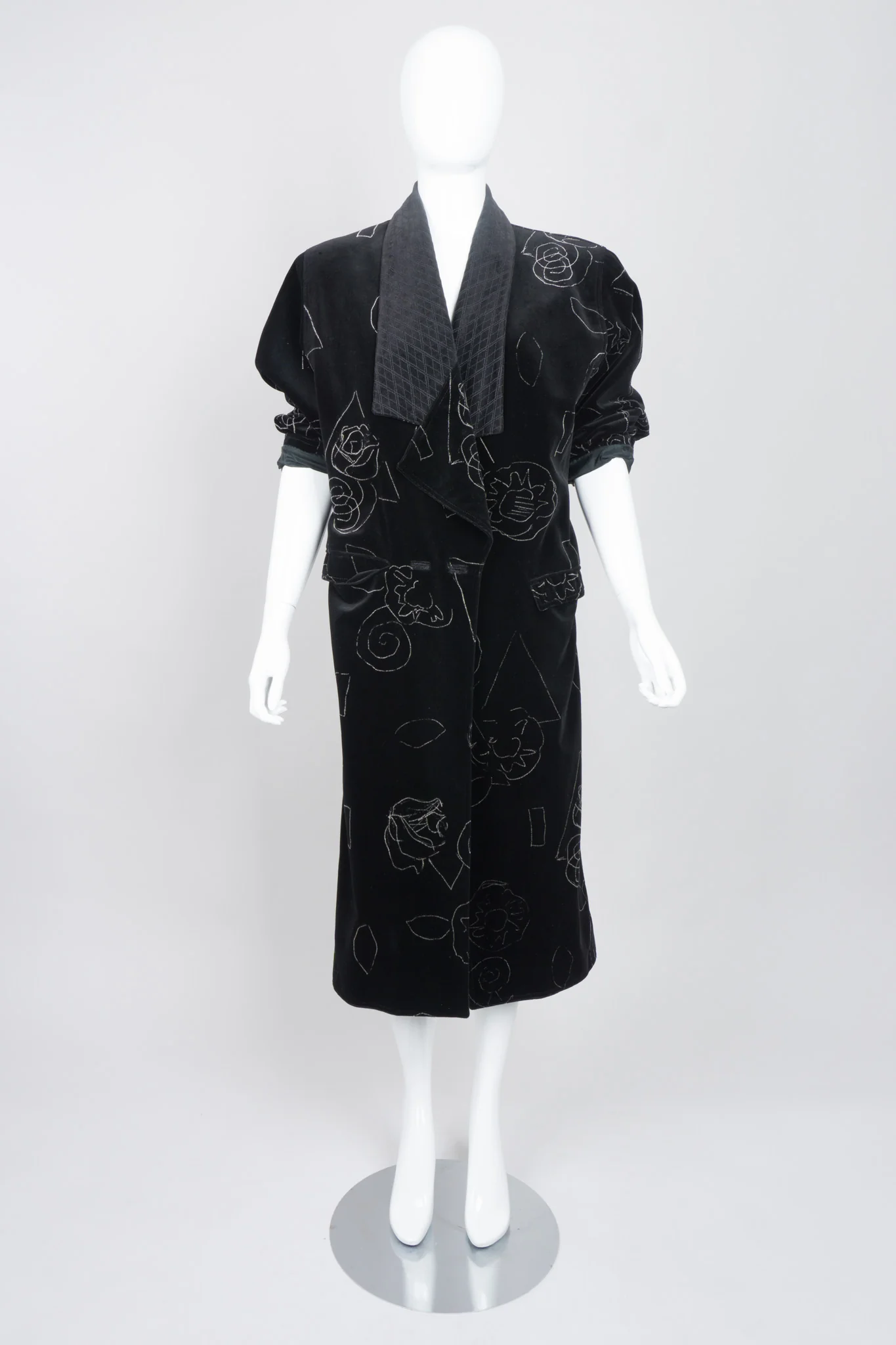 Velvet Scribble Coat - Image 9