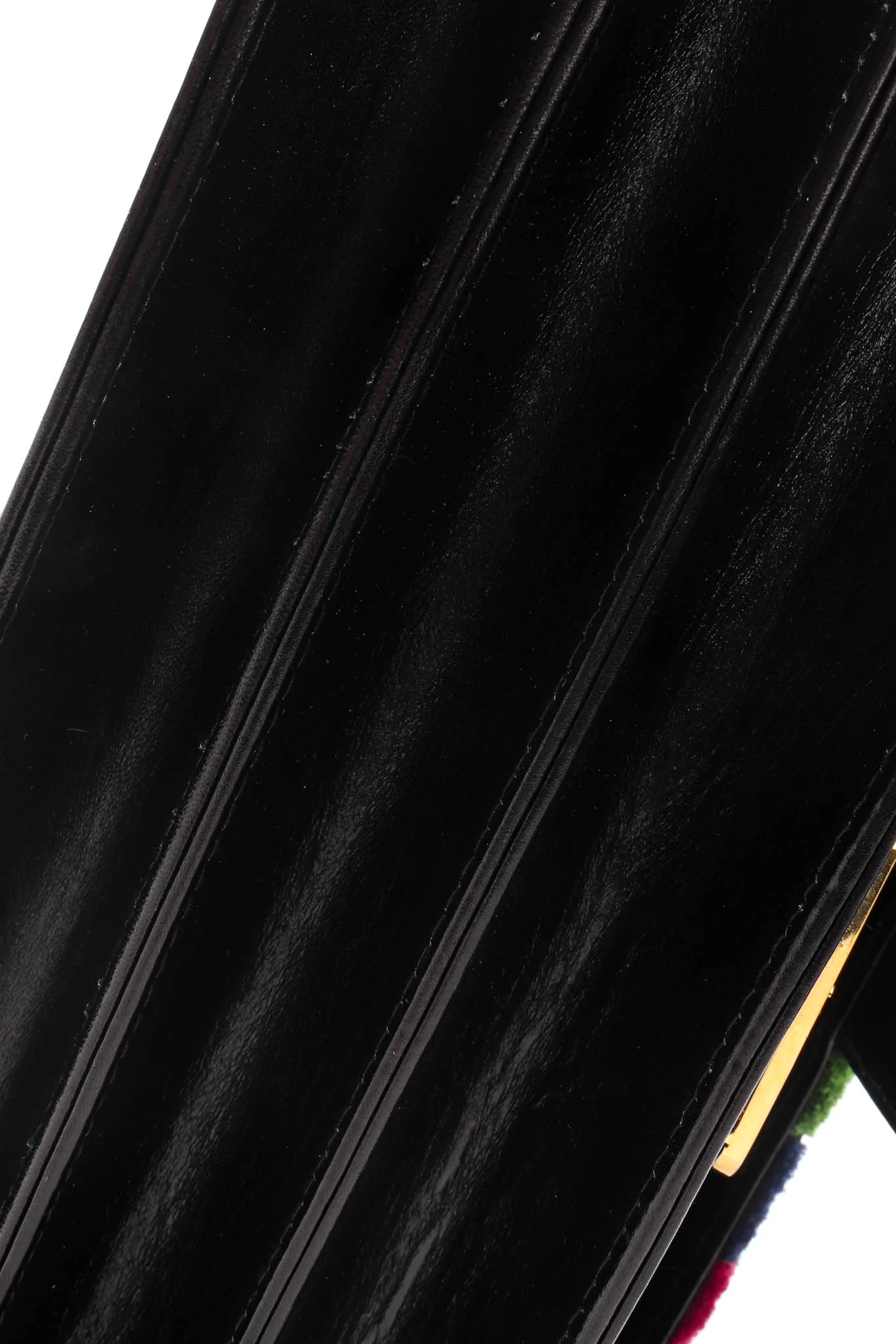 Velvet Stripe Accordion Leather Bag - Image 18