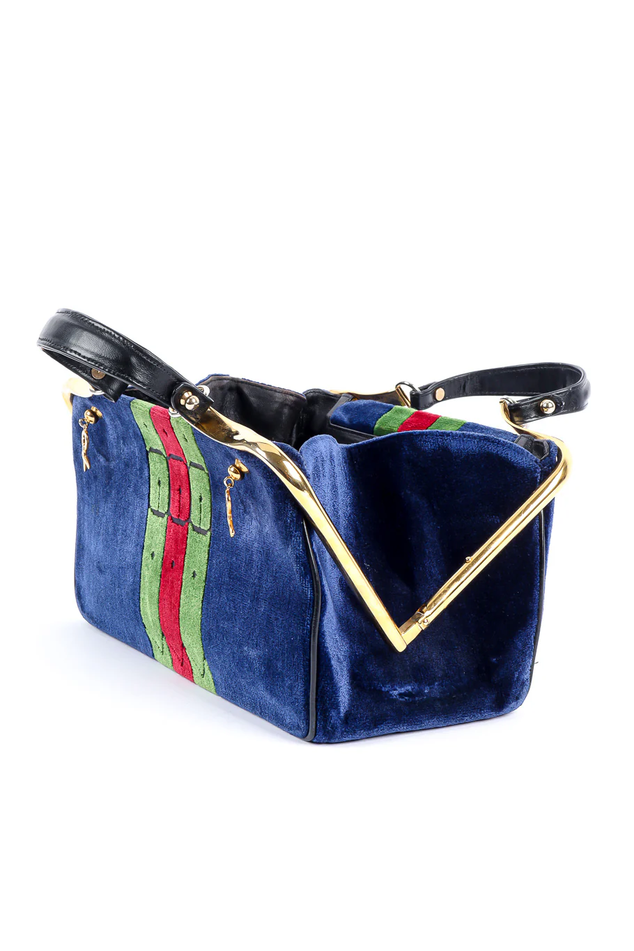 Velvet Stripe Frame Bag - Image 8