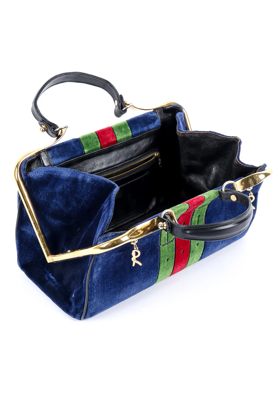 Velvet Stripe Frame Bag - Image 9