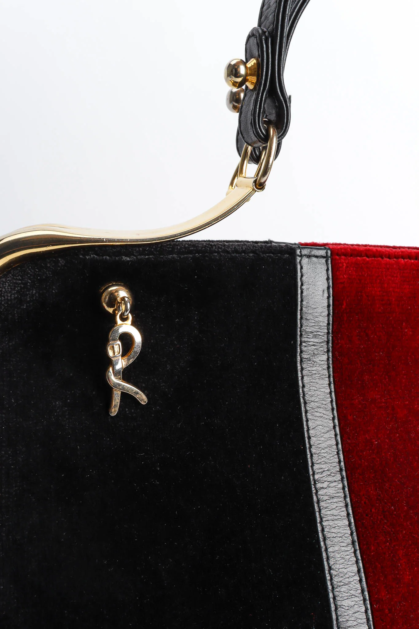 Velvet Stripe Caravel Frame Bag - Image 15