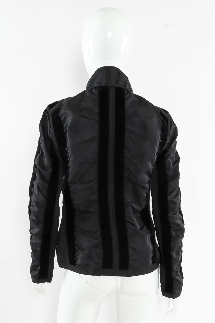 Velvet Stripe Ruched Top - Image 3
